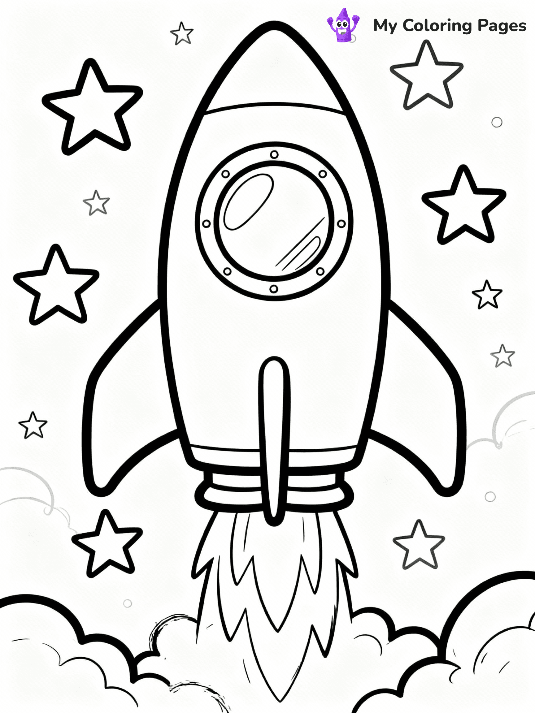 Rocket Coloring Pages - 19