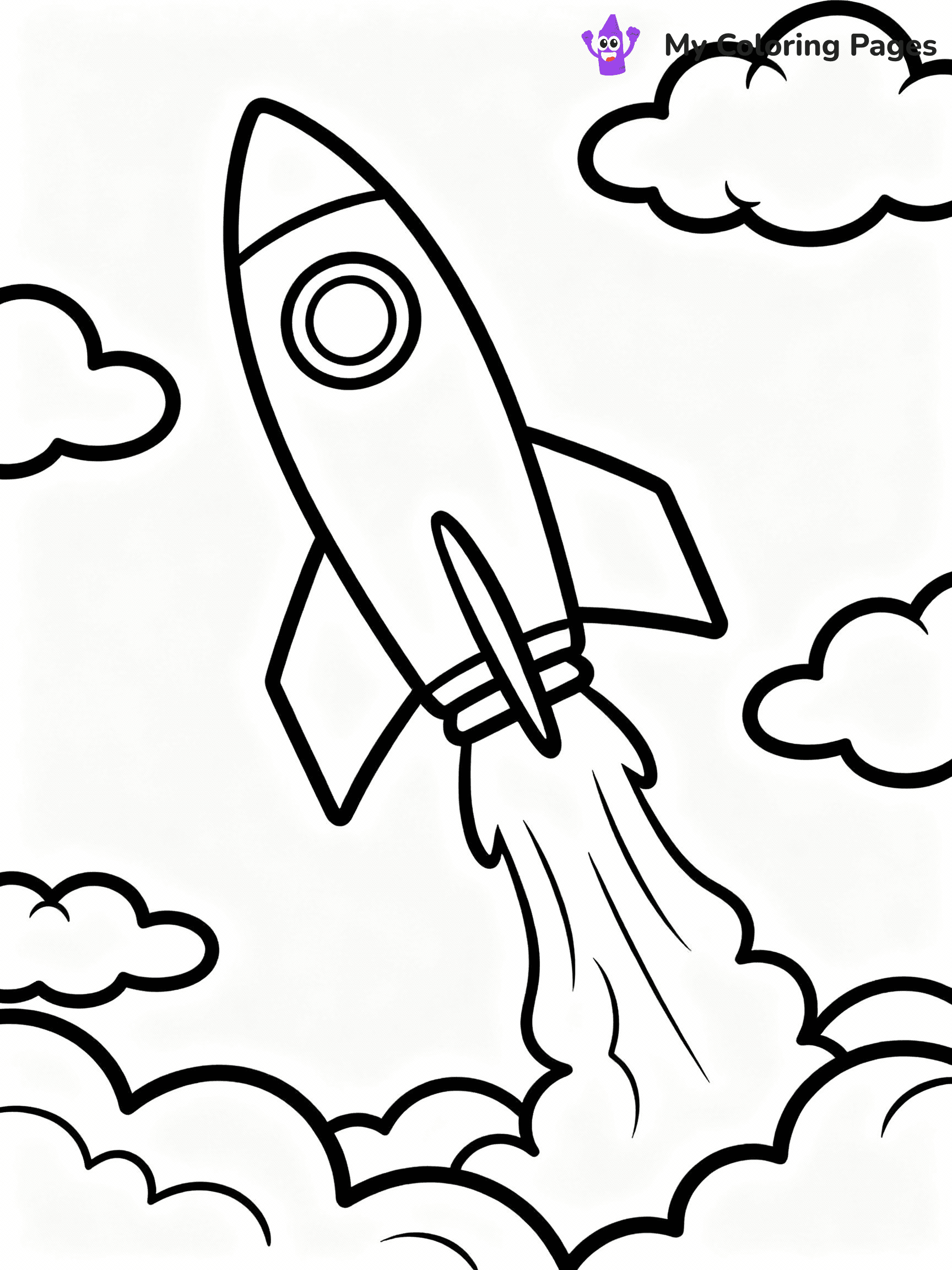 Rocket Coloring Pages - 18