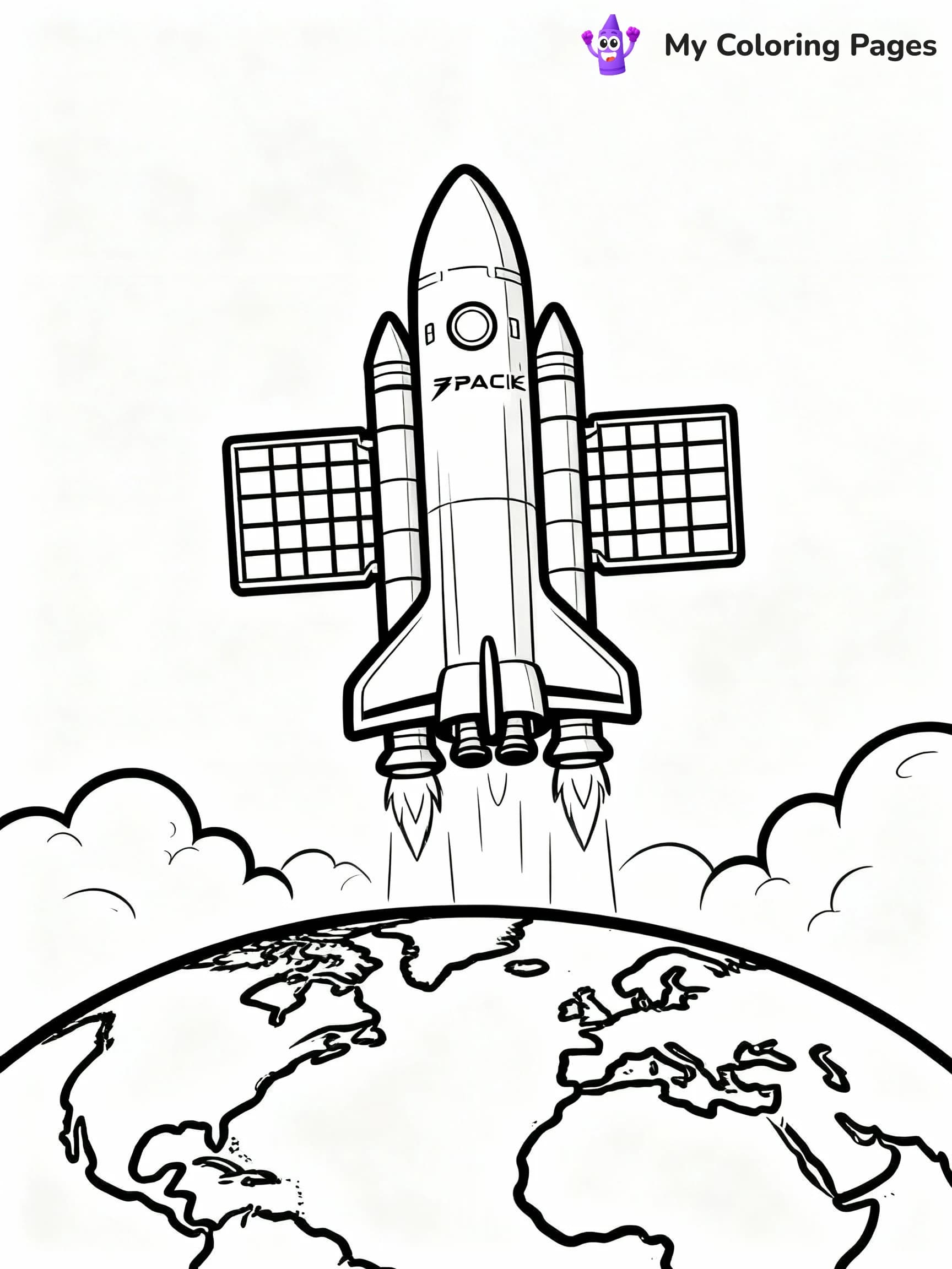 Rocket Coloring Pages - 12