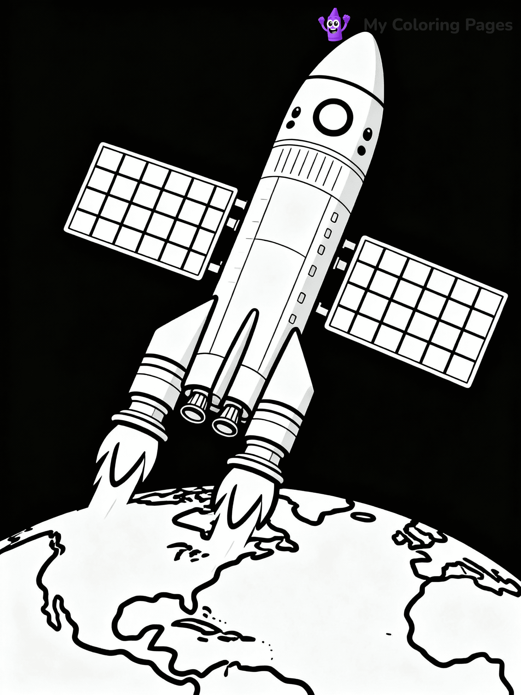 Rocket Coloring Pages - 11