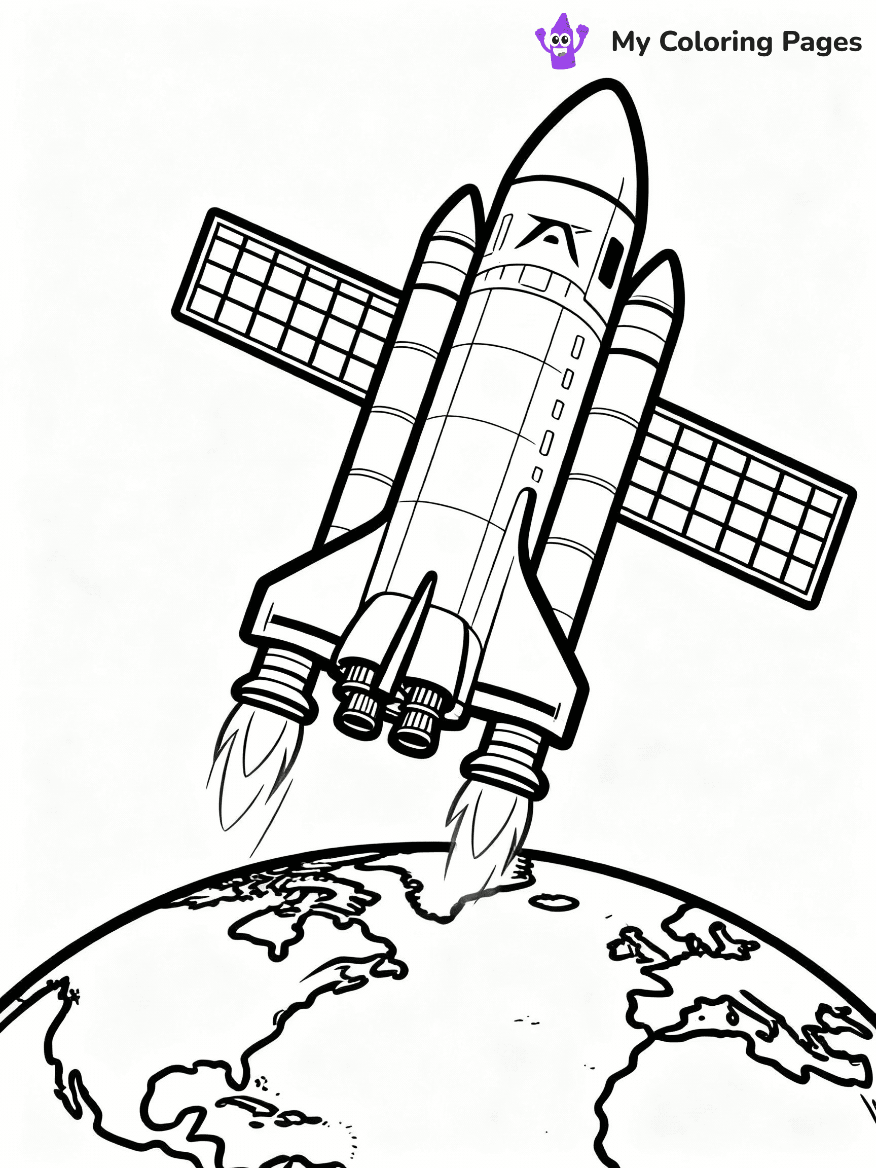 Rocket Coloring Pages - 6