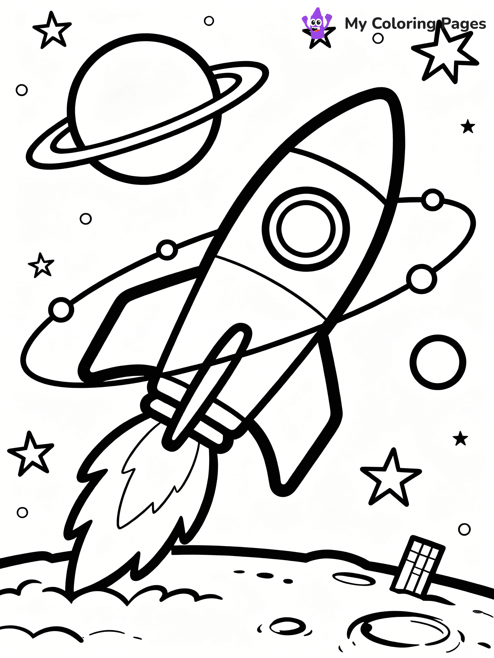 Rocket Coloring Pages - 5
