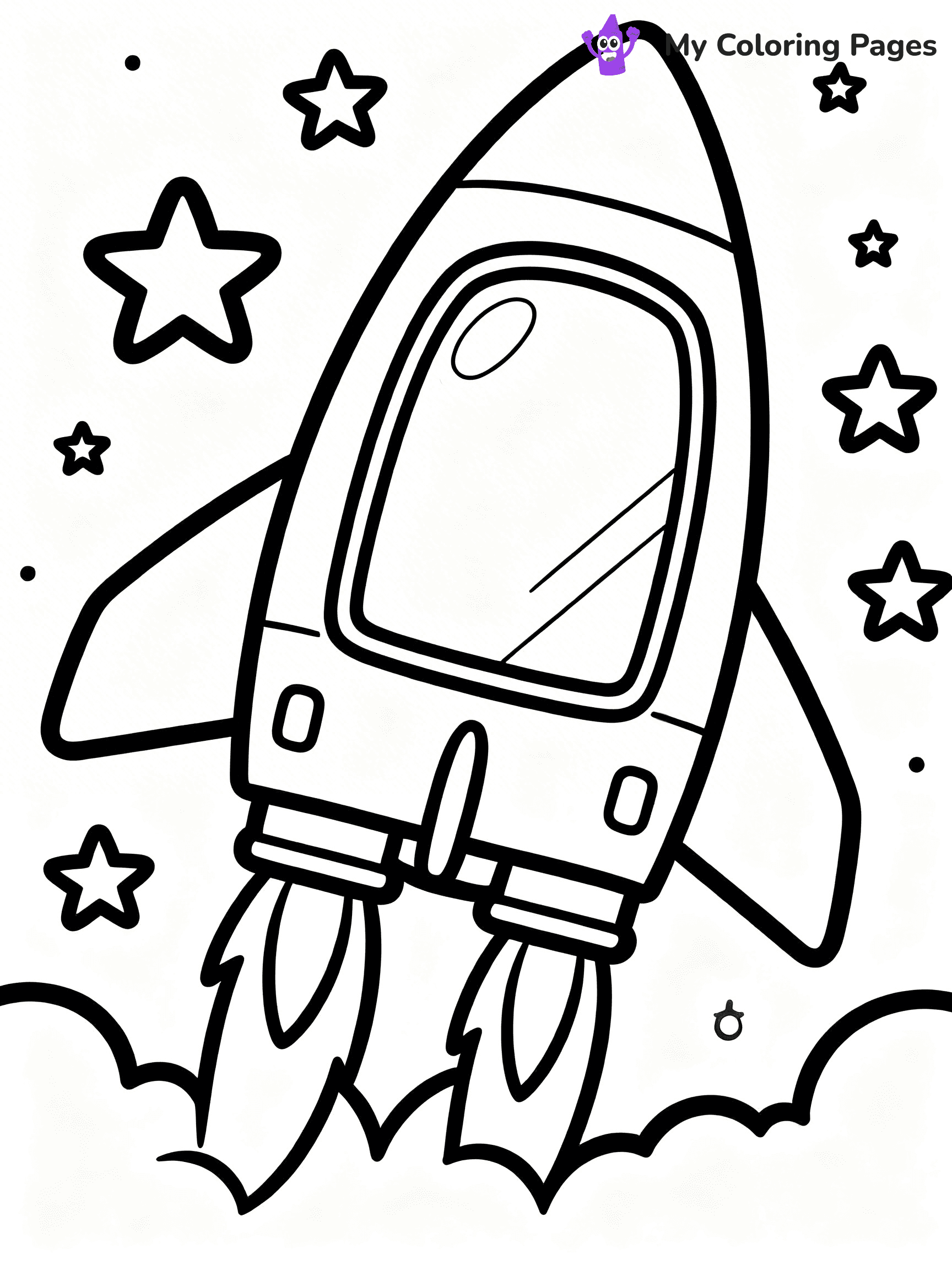 Rocket Coloring Pages - 4
