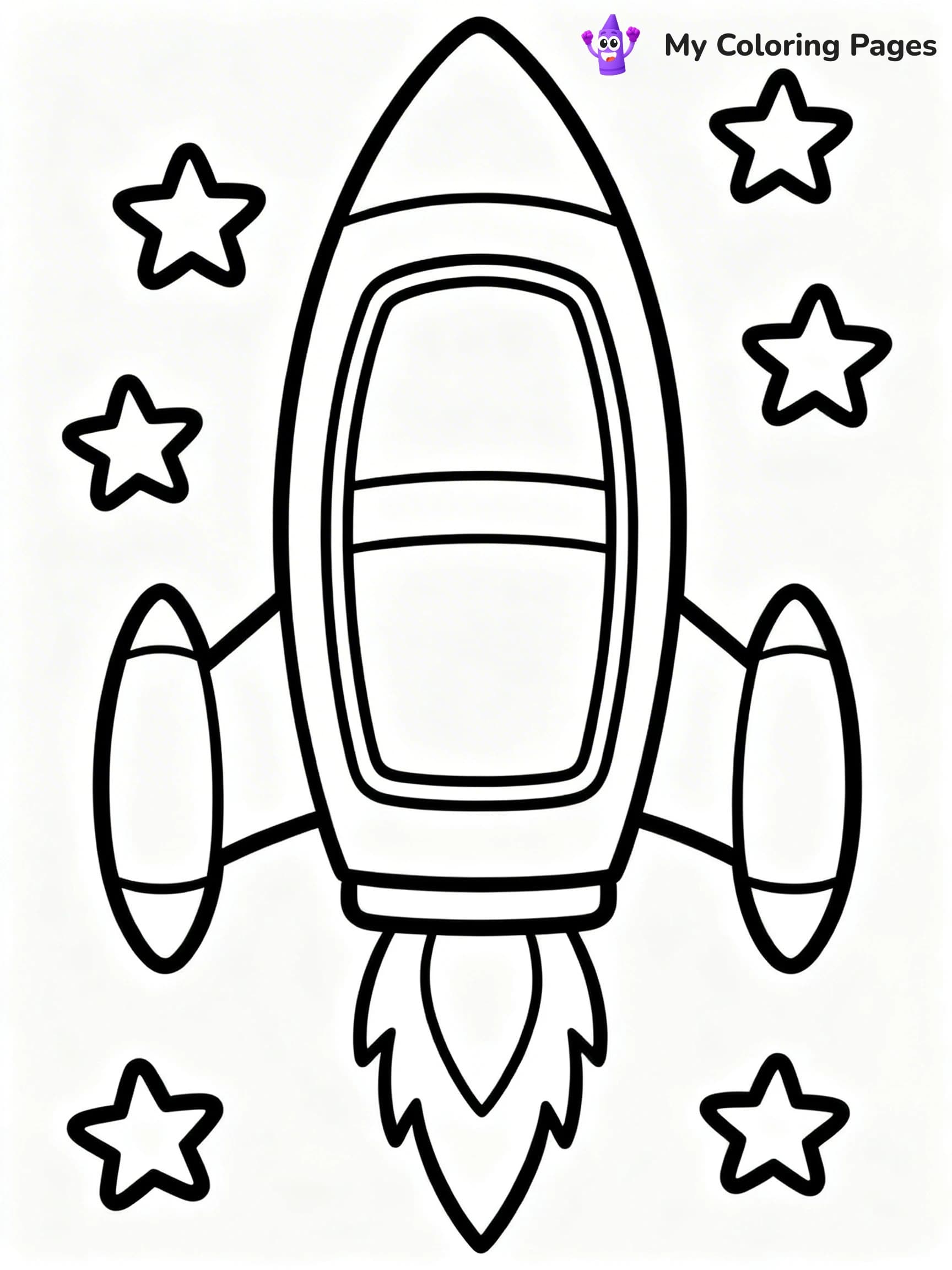 Rocket Coloring Pages - 2