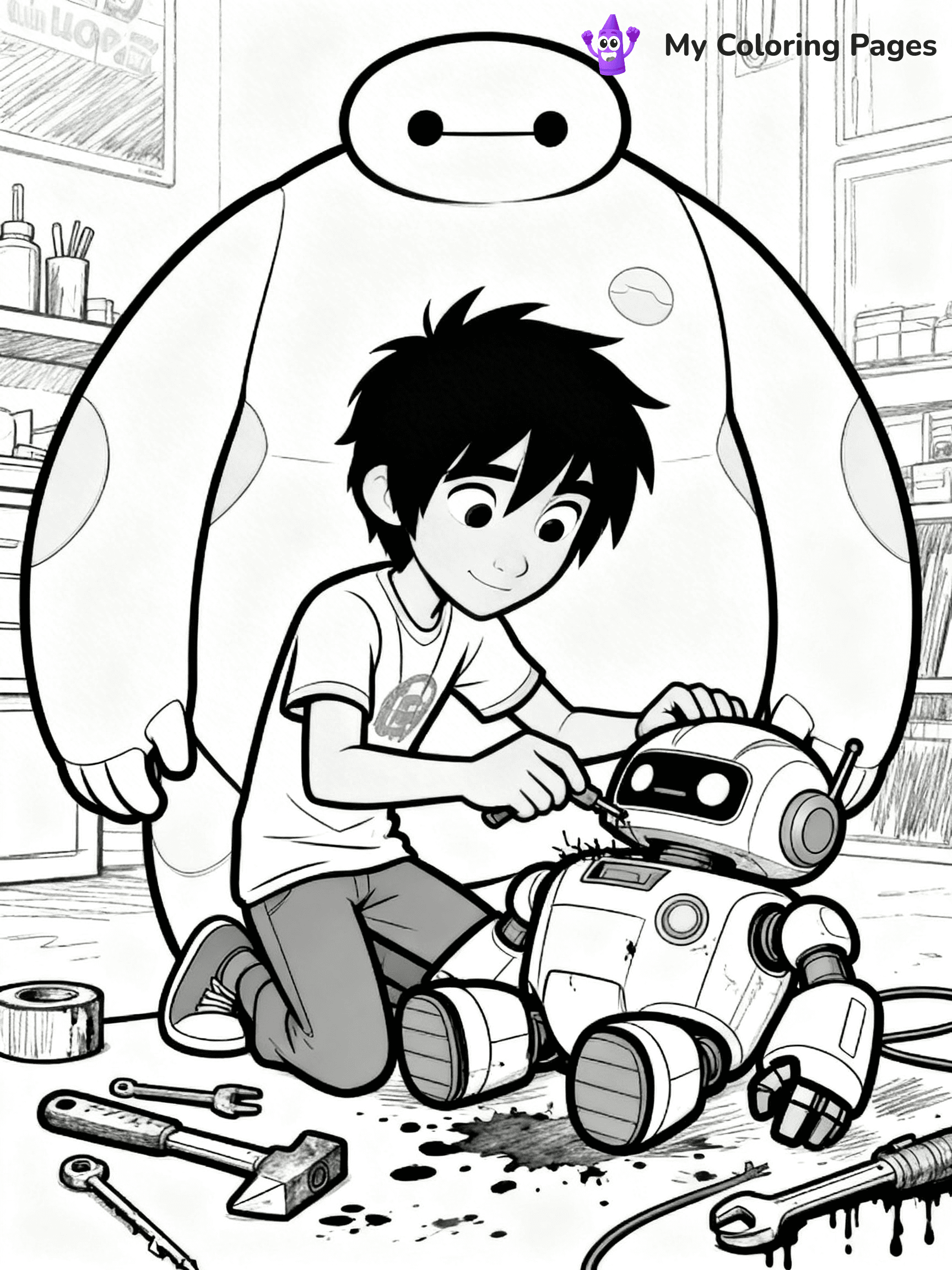 Big Hero 6 Coloring Pages - 17