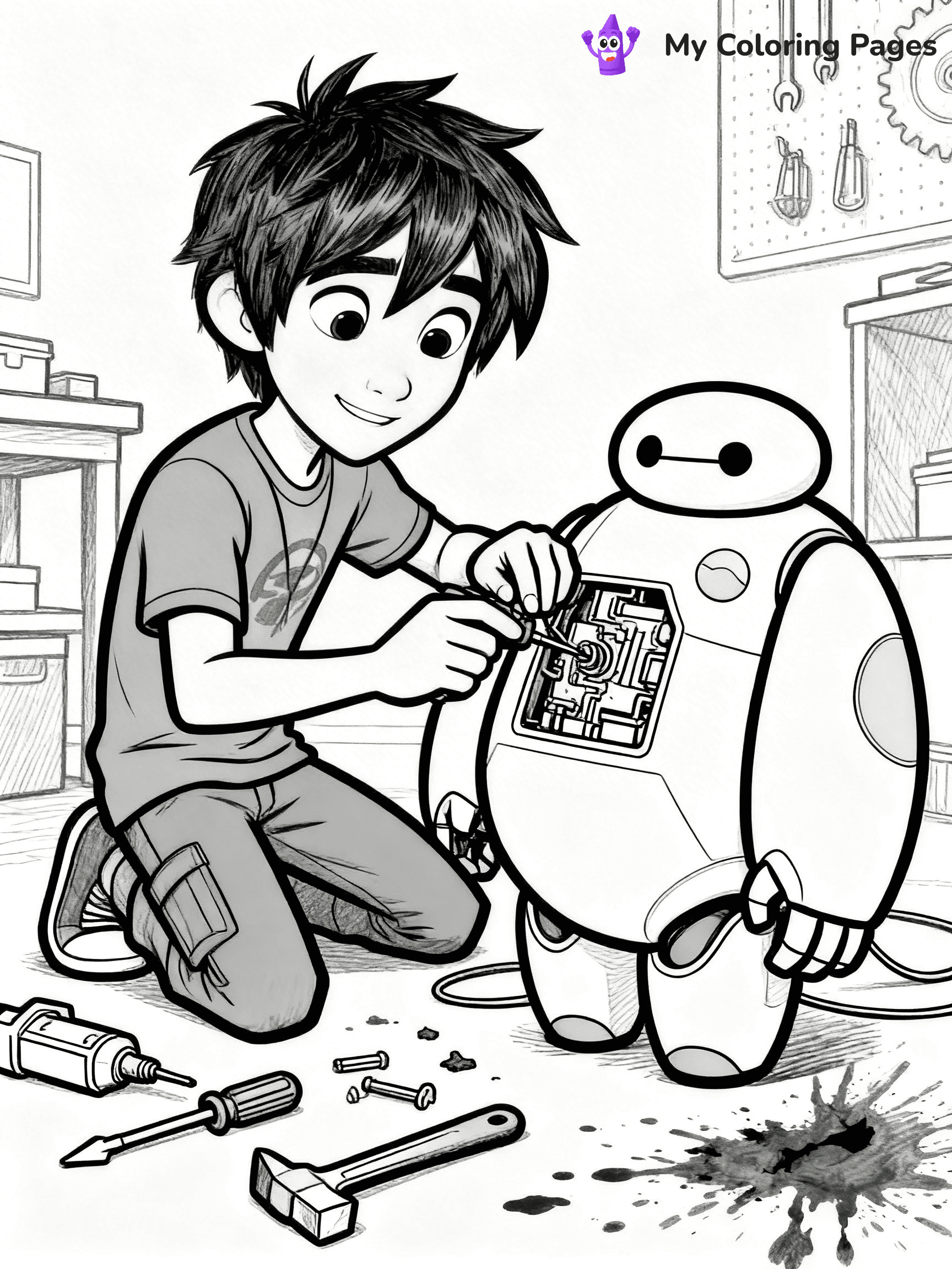 Big Hero 6 Coloring Pages - 14