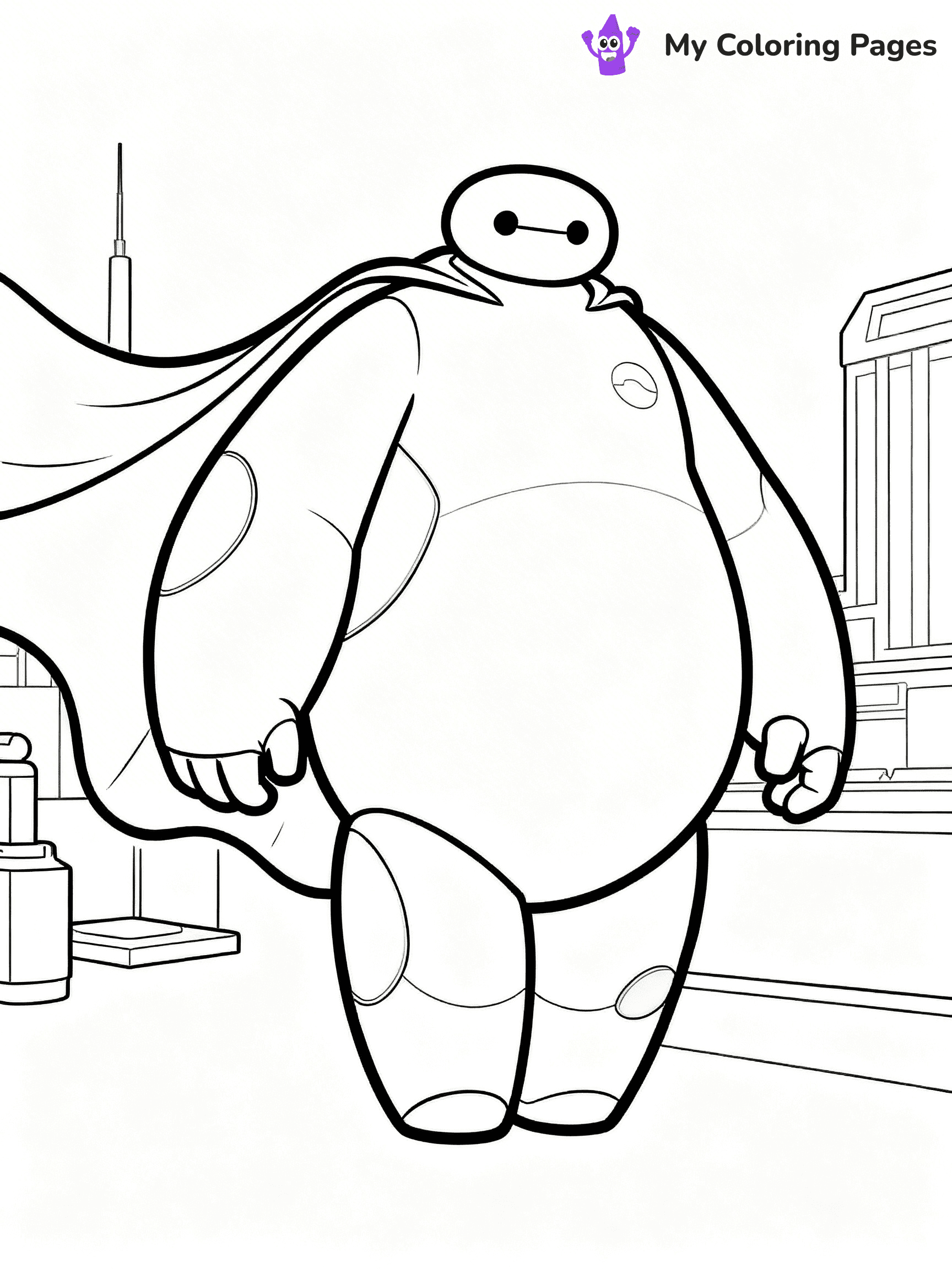 Big Hero 6 Coloring Pages - 12