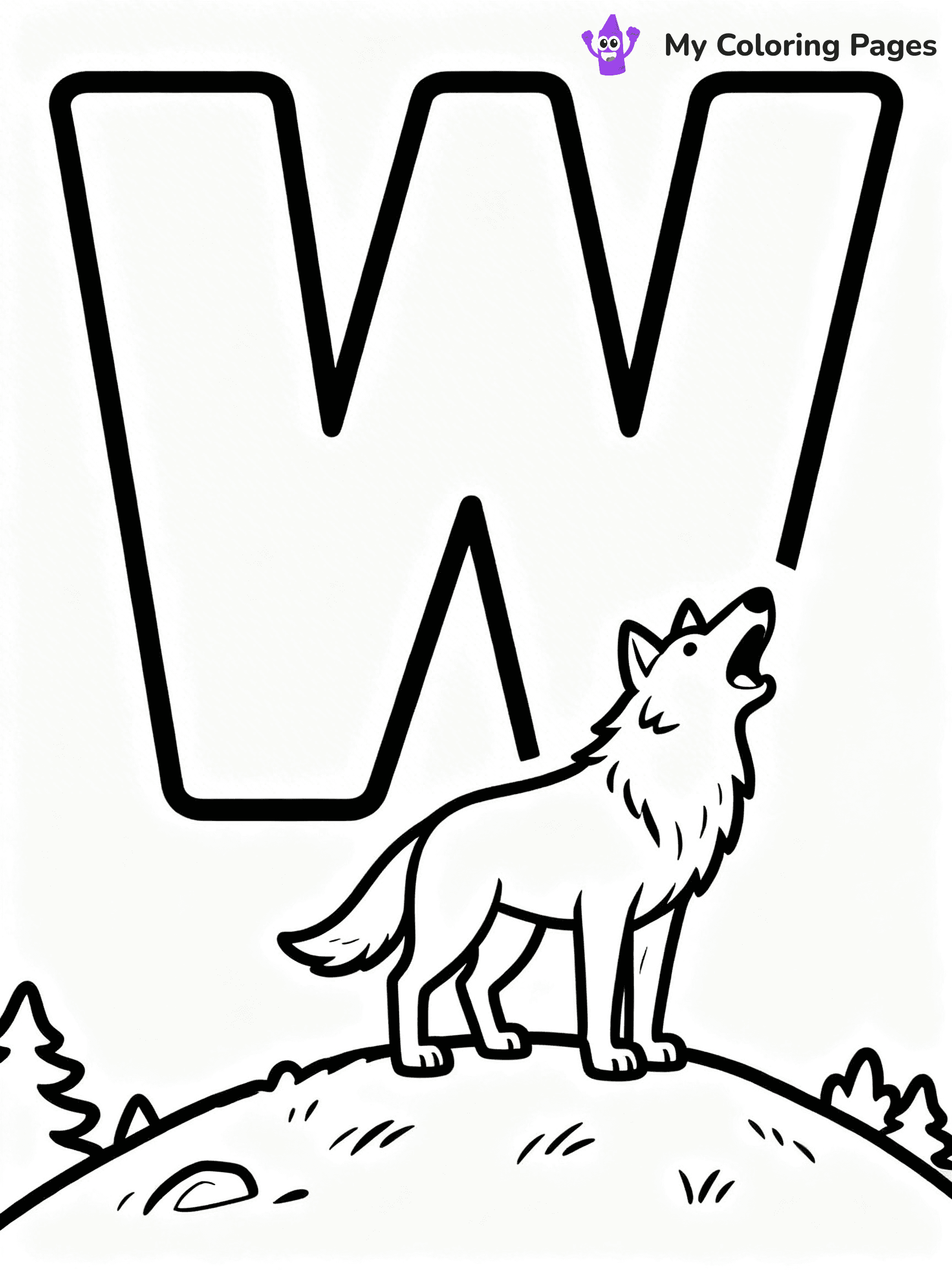 Letter W Coloring Pages - 41