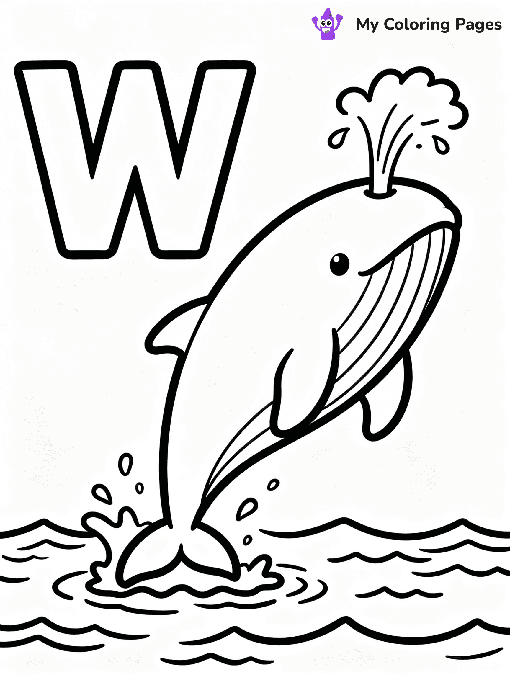 Letter W Coloring Pages - 36