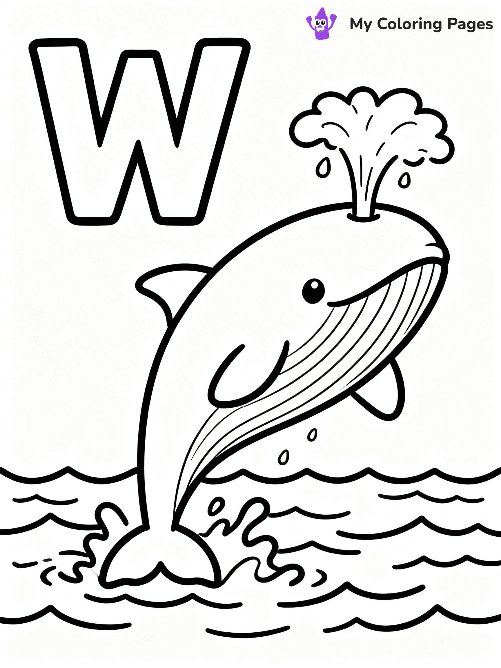 Letter W Coloring Pages - 34