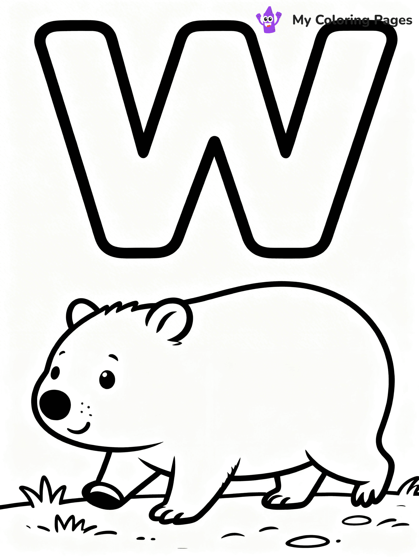 Letter W Coloring Pages - 21