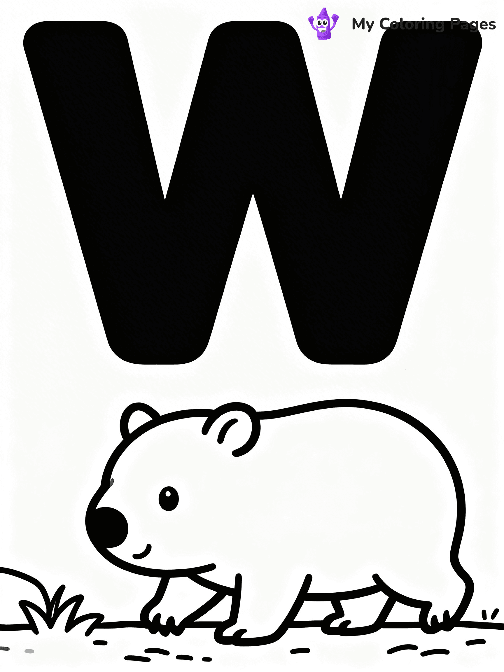 Letter W Coloring Pages - 20