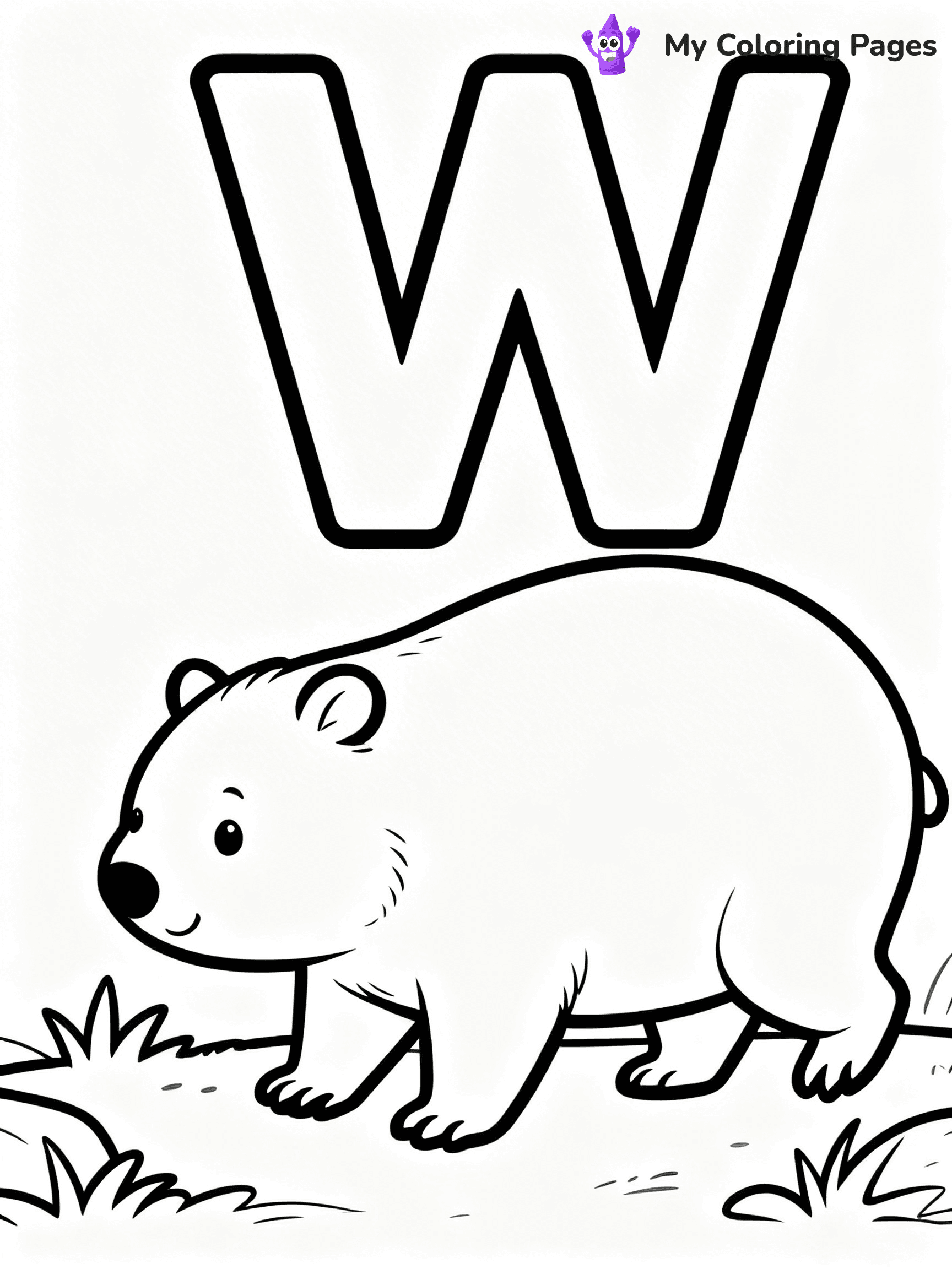 Letter W Coloring Pages - 19