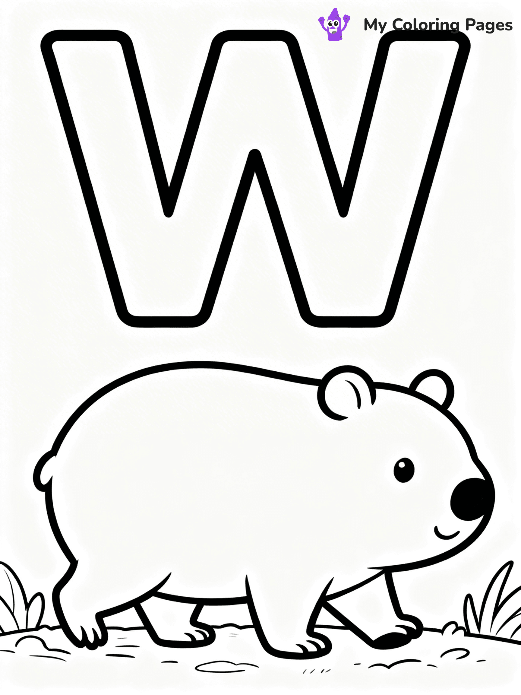 Letter W Coloring Pages - 18