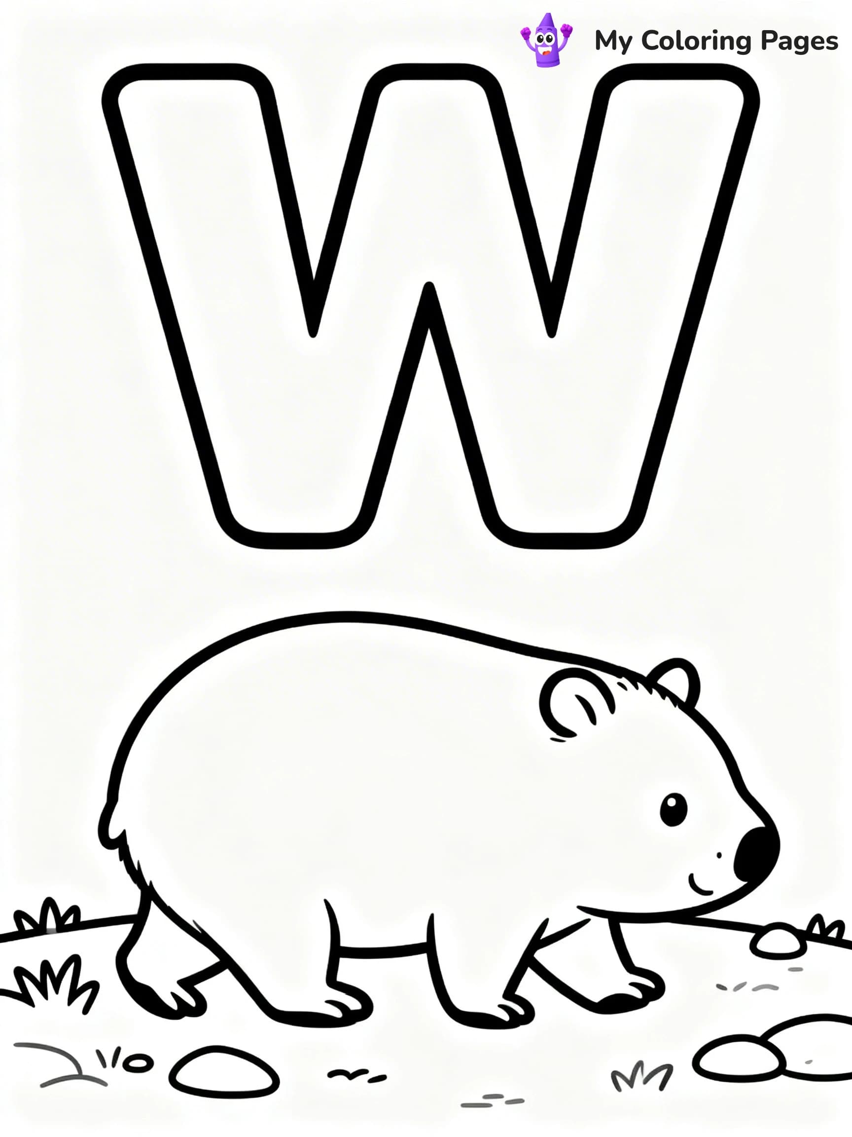 Letter W Coloring Pages - 17