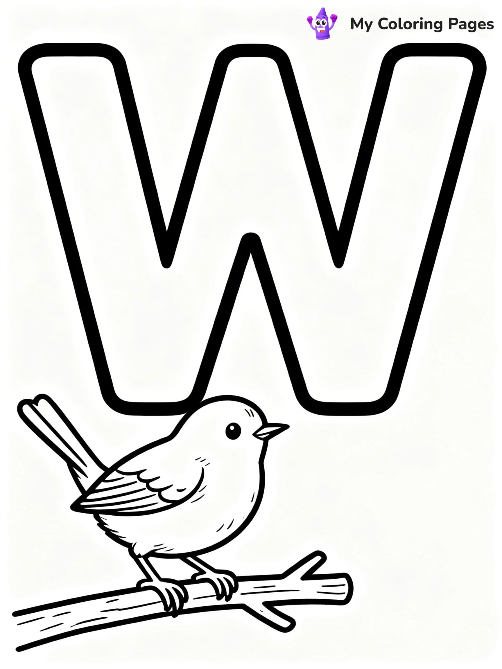 Letter W Coloring Pages - 5