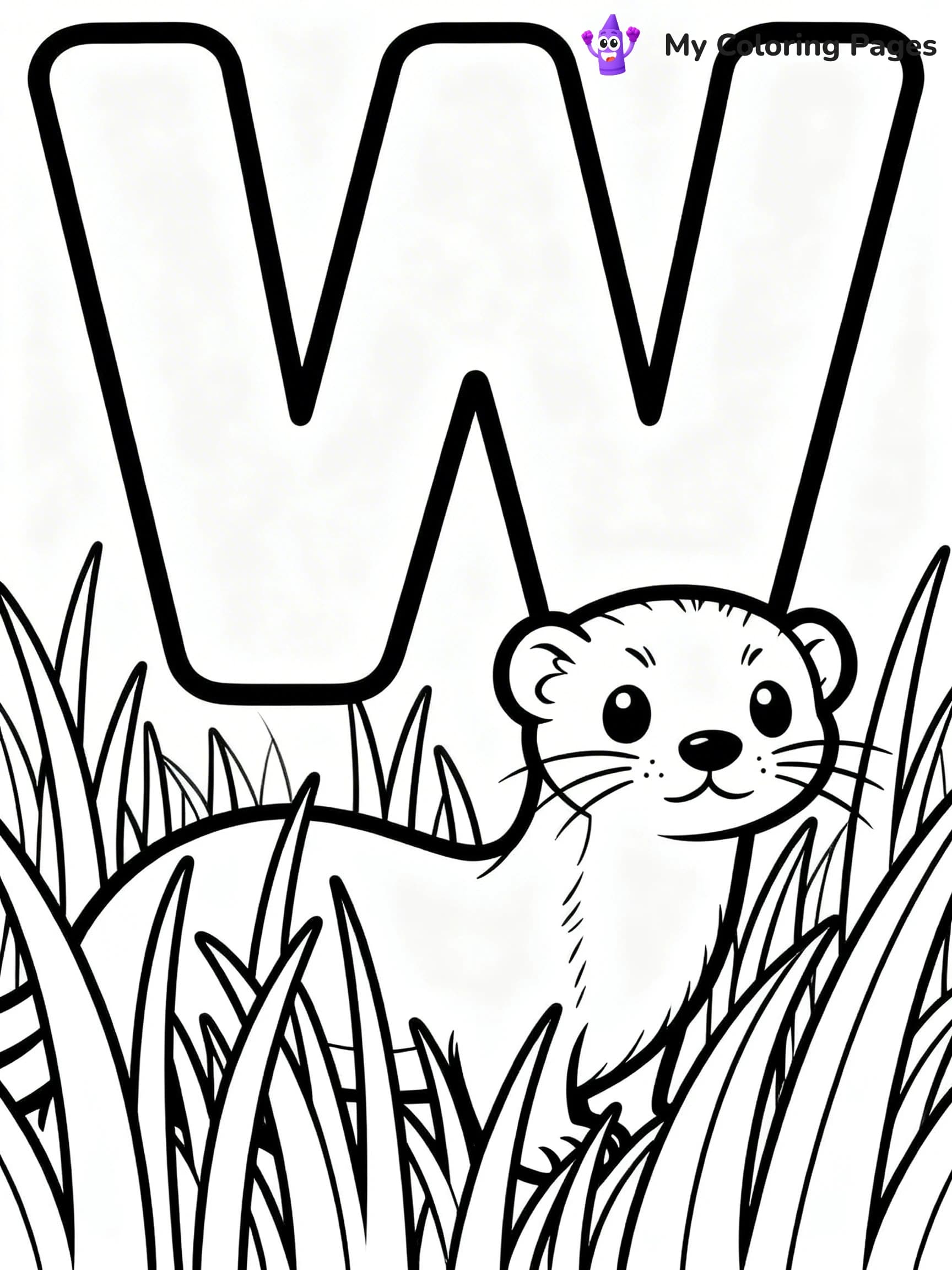 Letter W Coloring Pages - 2