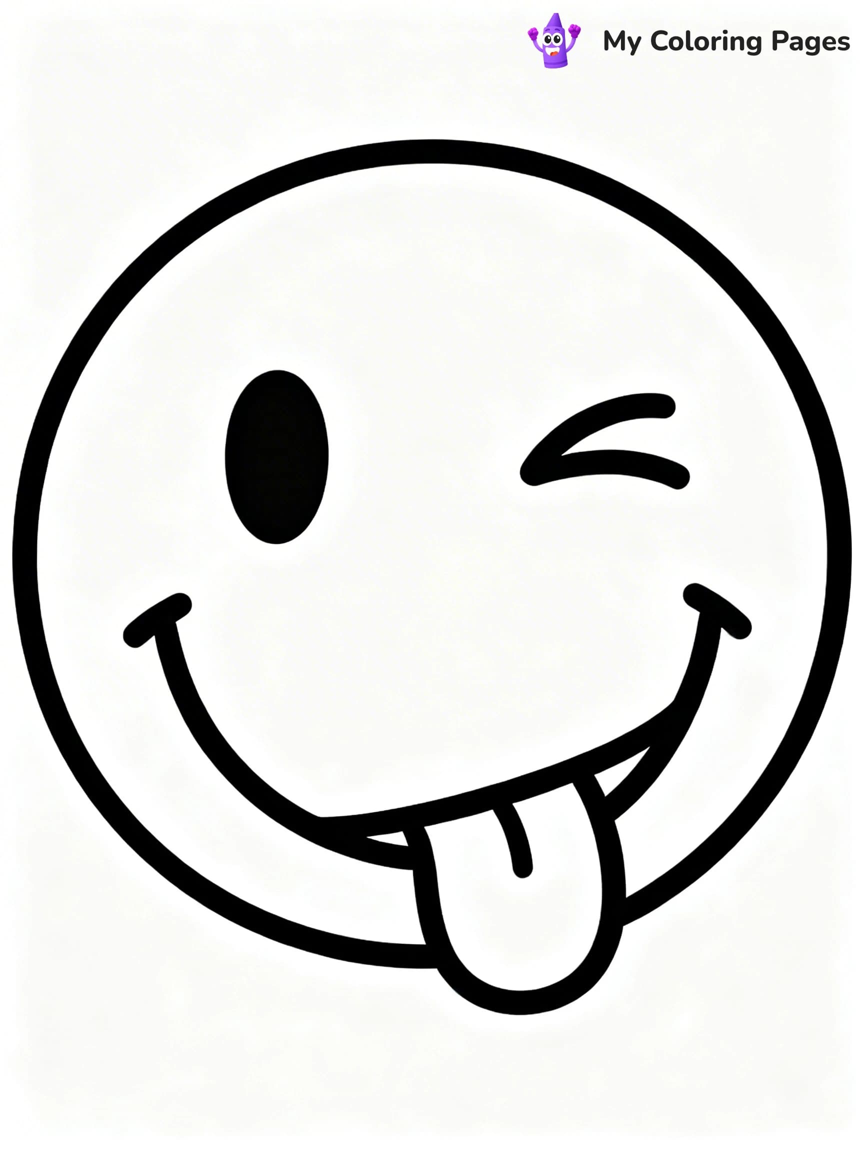 Happy Face Coloring Pages - 9