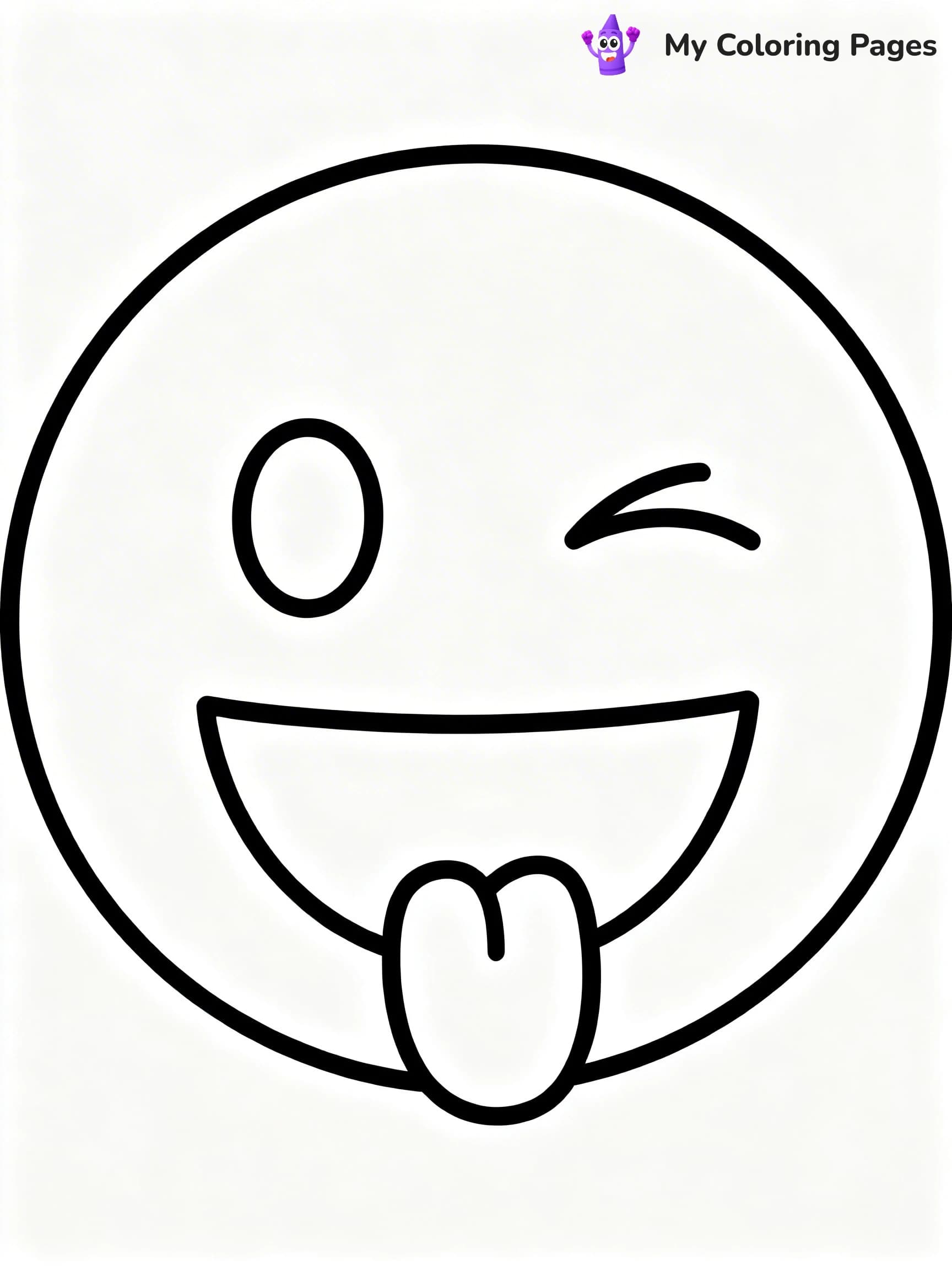 Happy Face Coloring Pages - 7