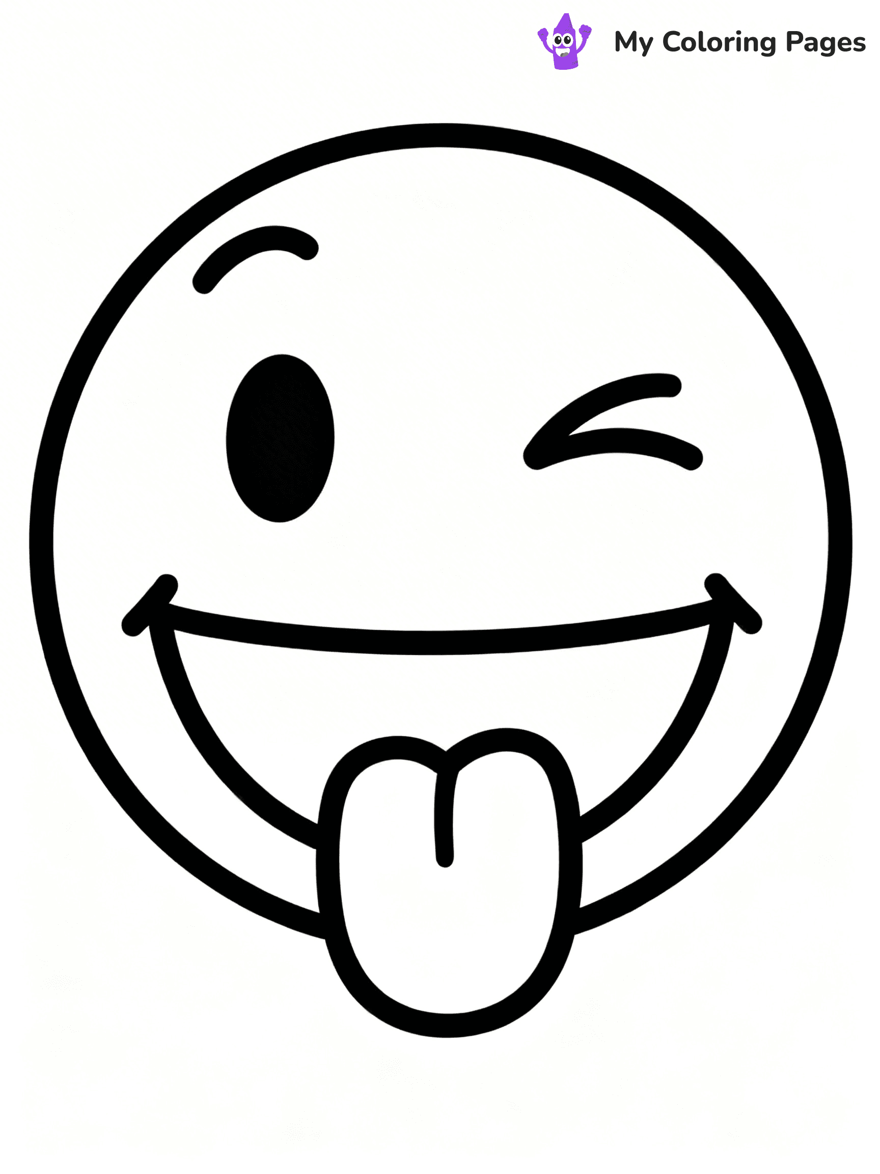 Happy Face Coloring Pages - 6