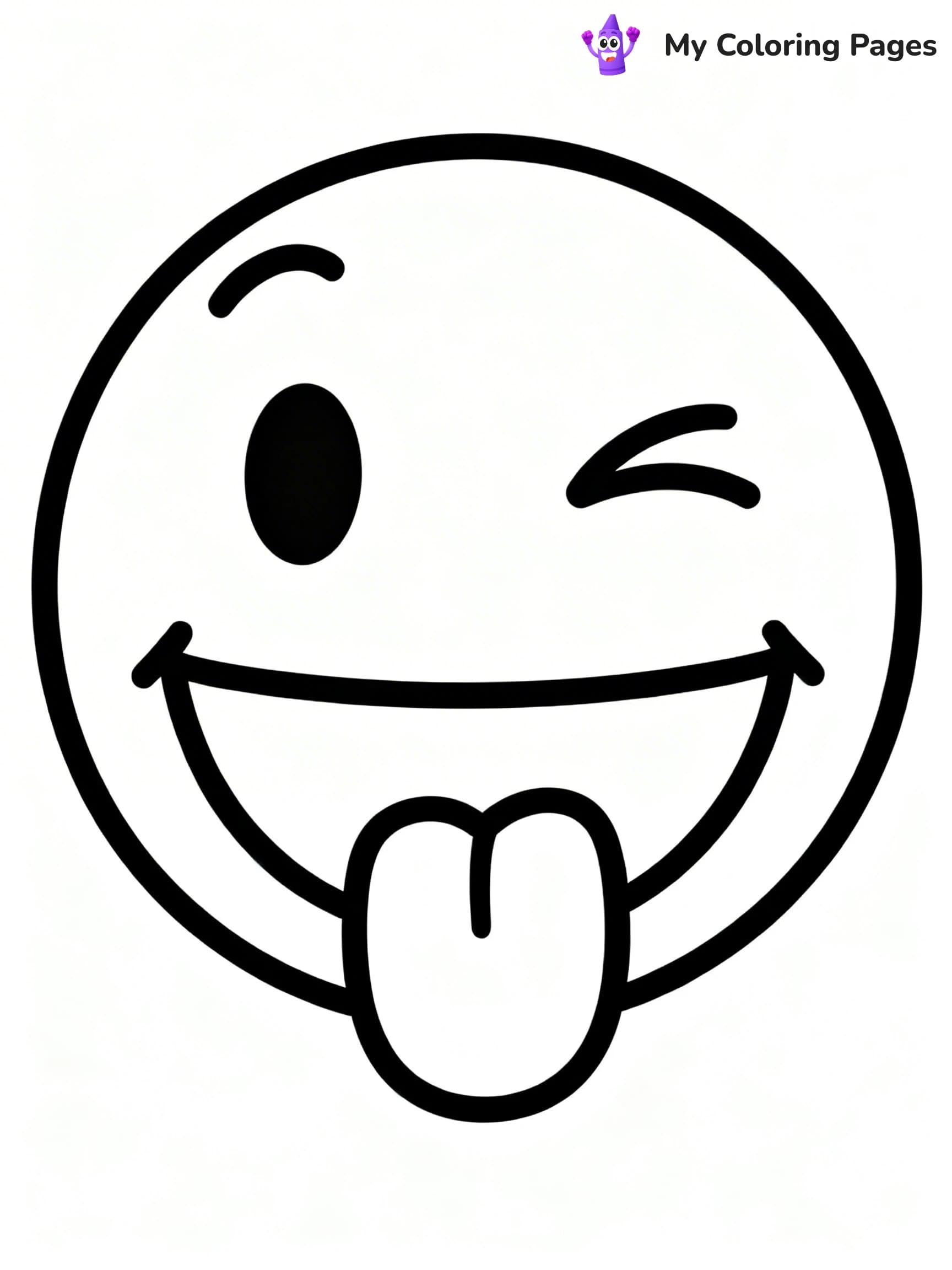 Happy Face Coloring Pages - 6