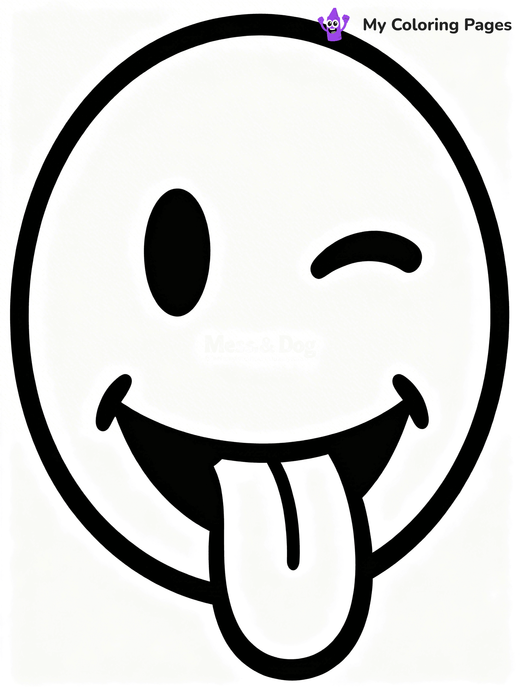 Happy Face Coloring Pages - 4