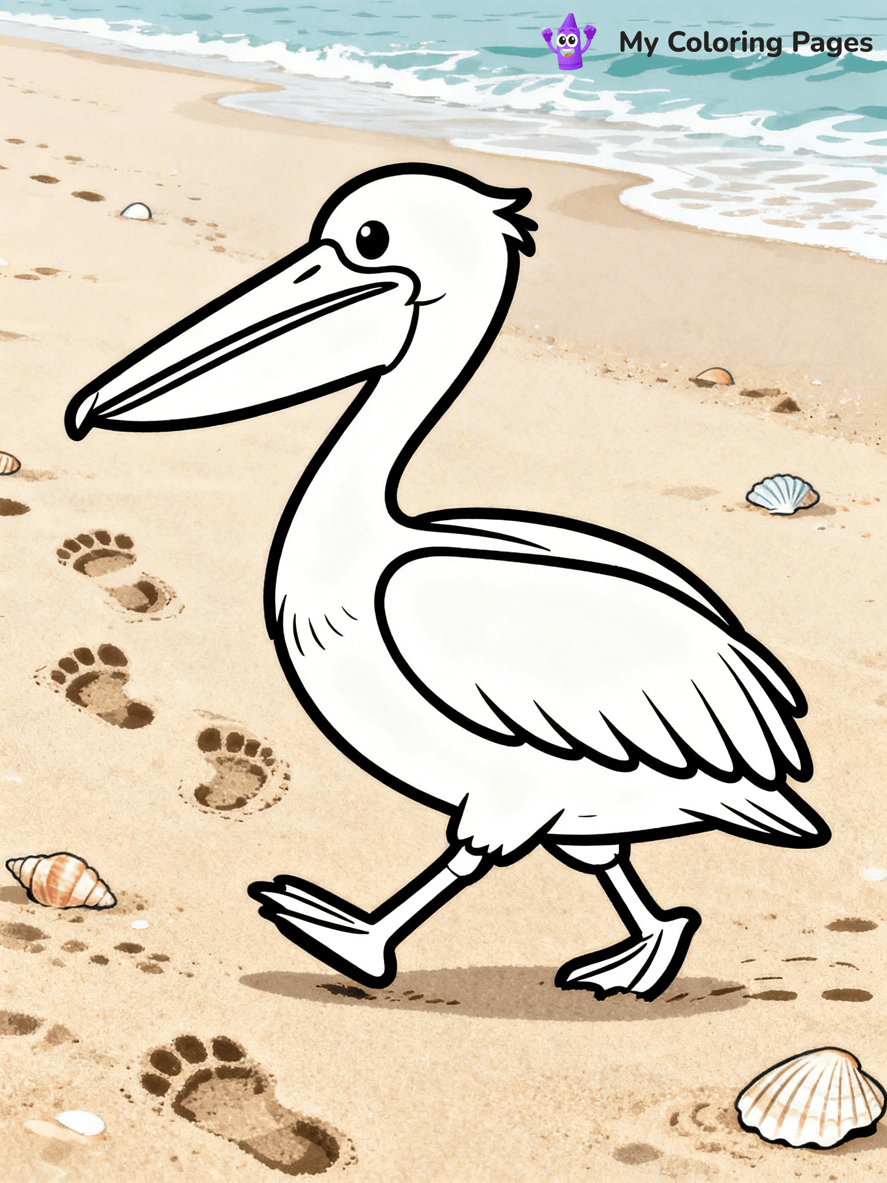 Pelican Coloring Pages - 17