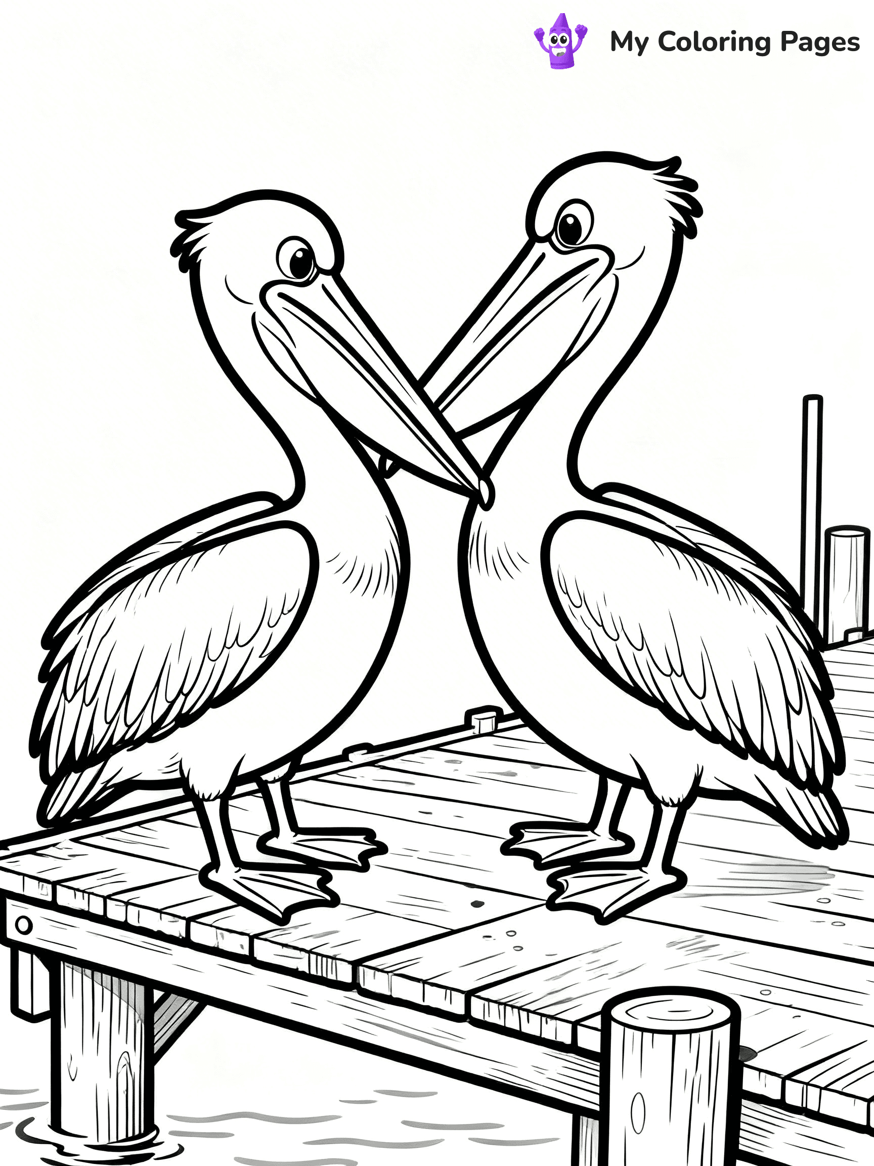 Pelican Coloring Pages - 9