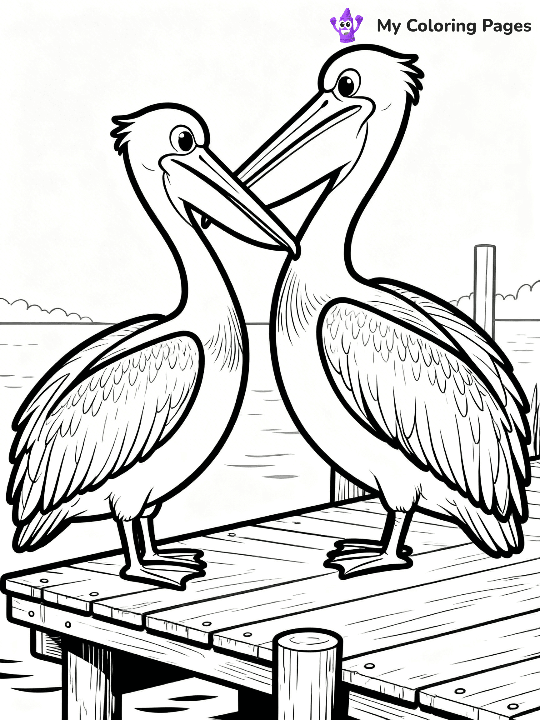Pelican Coloring Pages - 8
