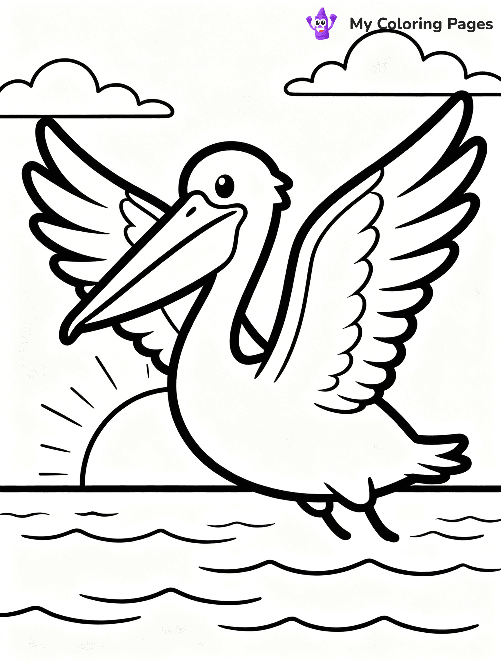 Pelican Coloring Pages - 7