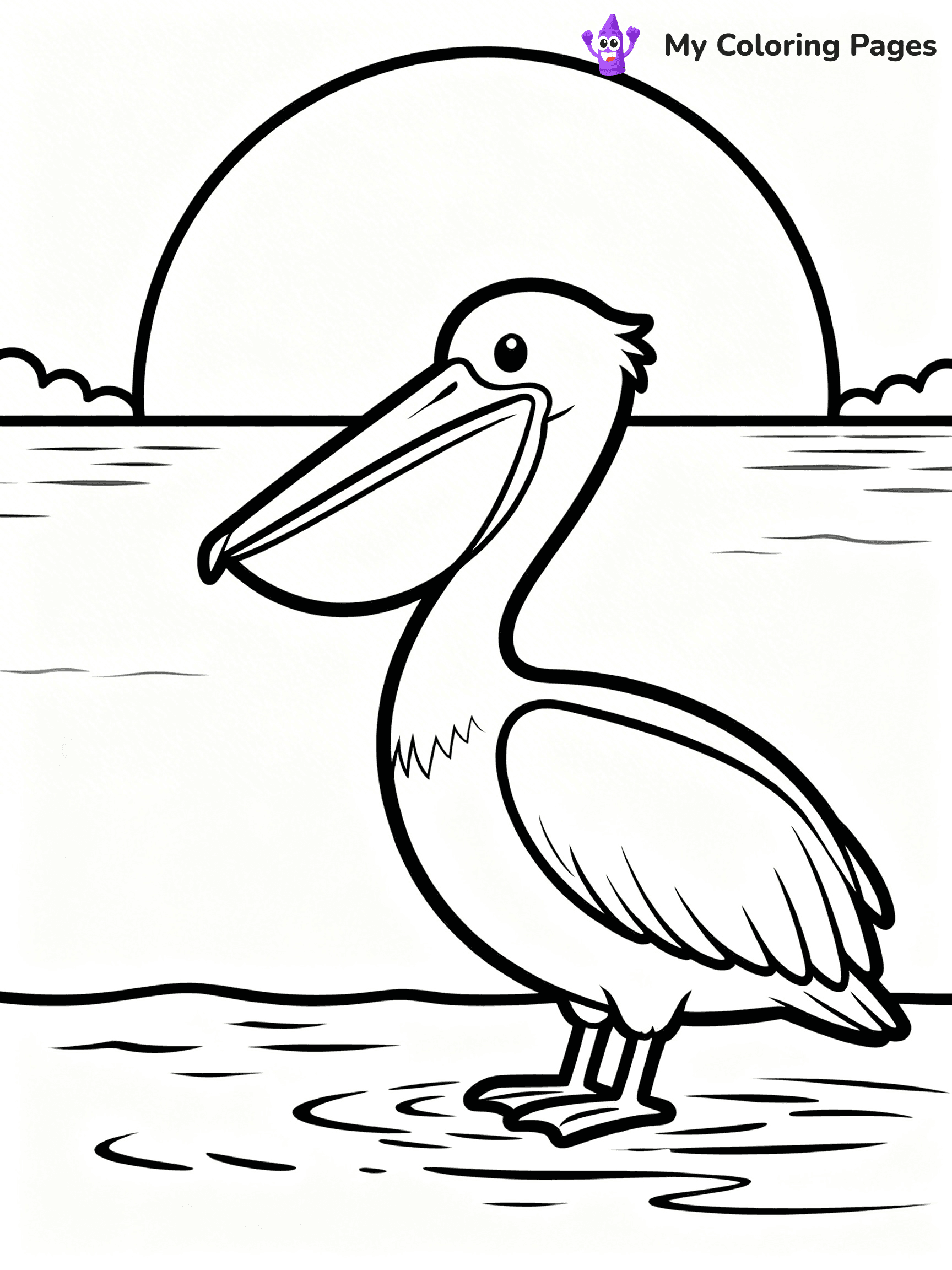 Pelican Coloring Pages - 4