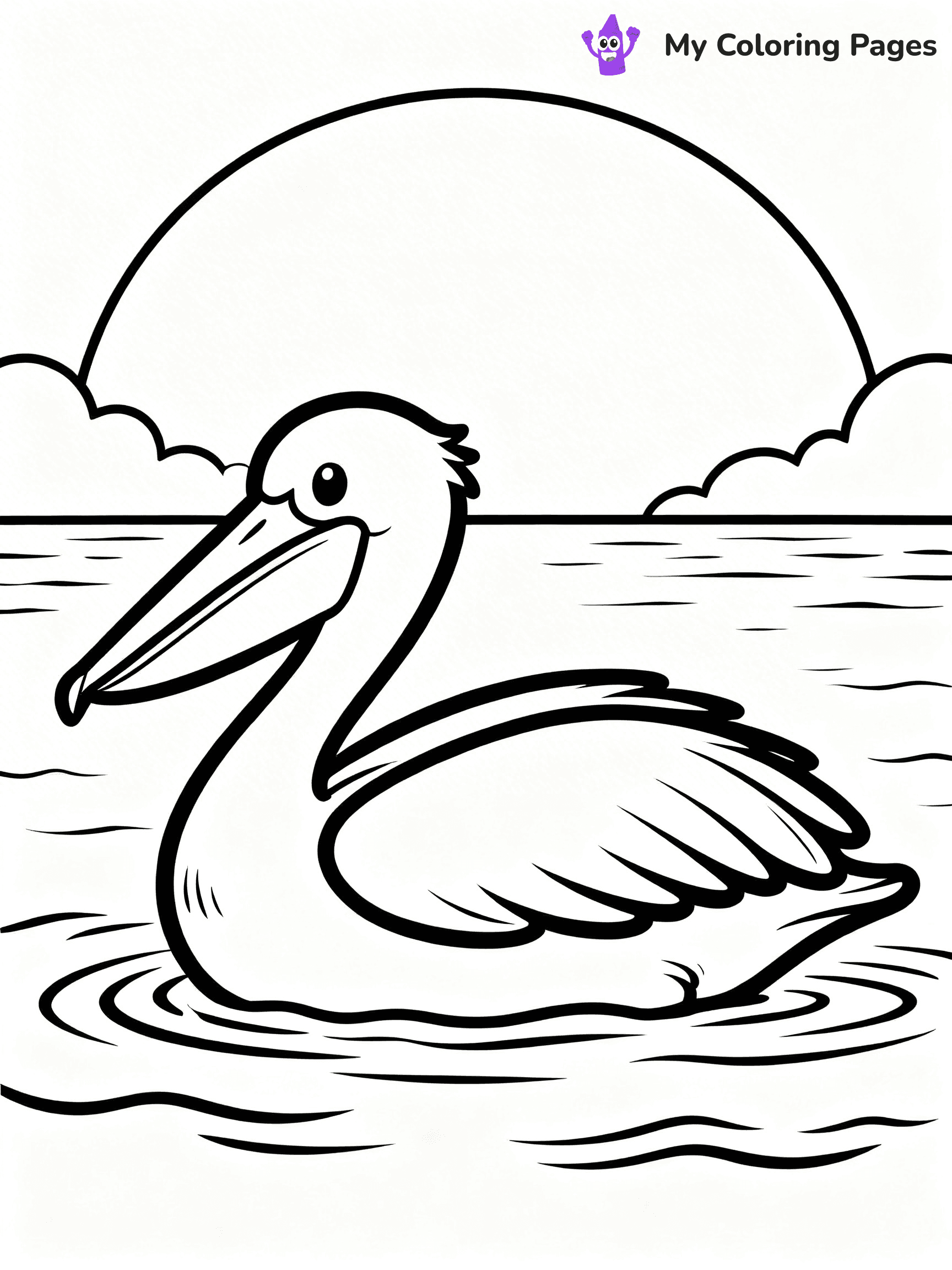 Pelican Coloring Pages - 2