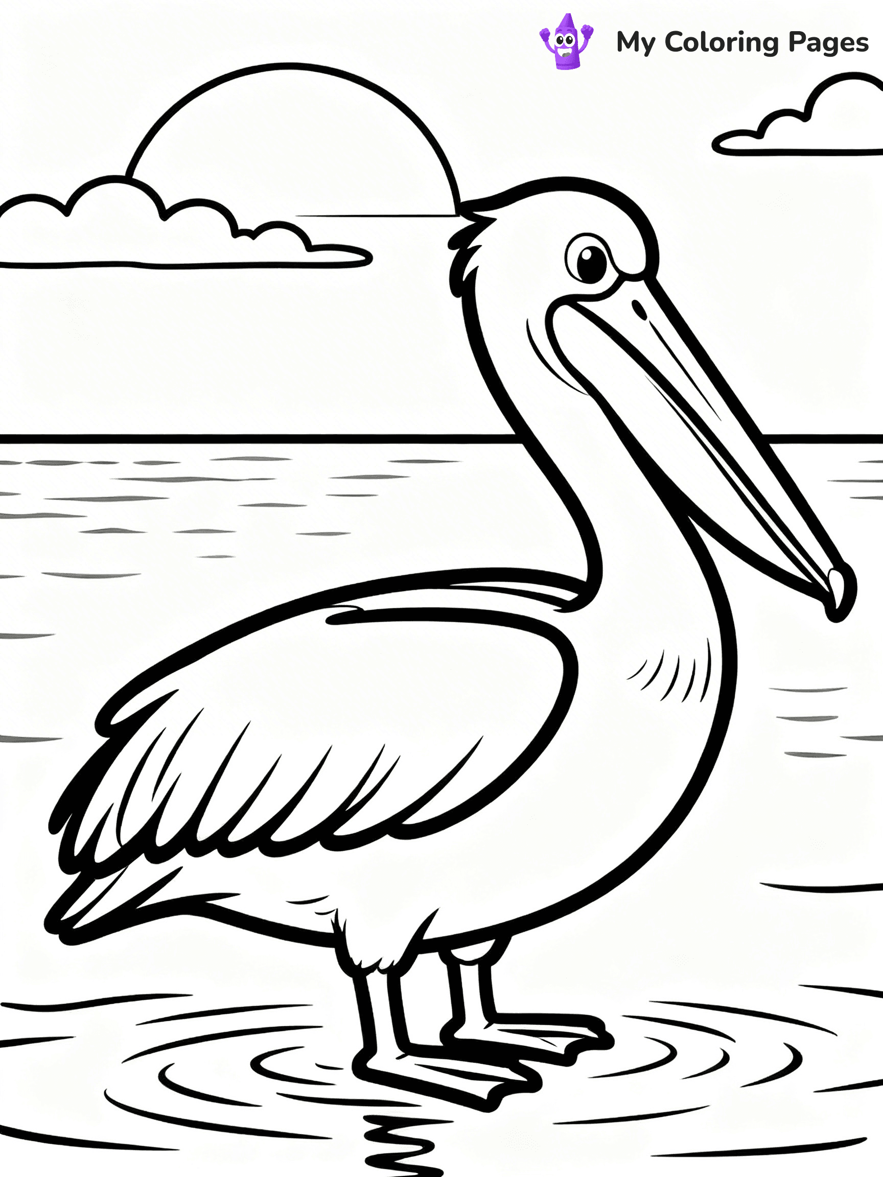Pelican Coloring Pages - 1