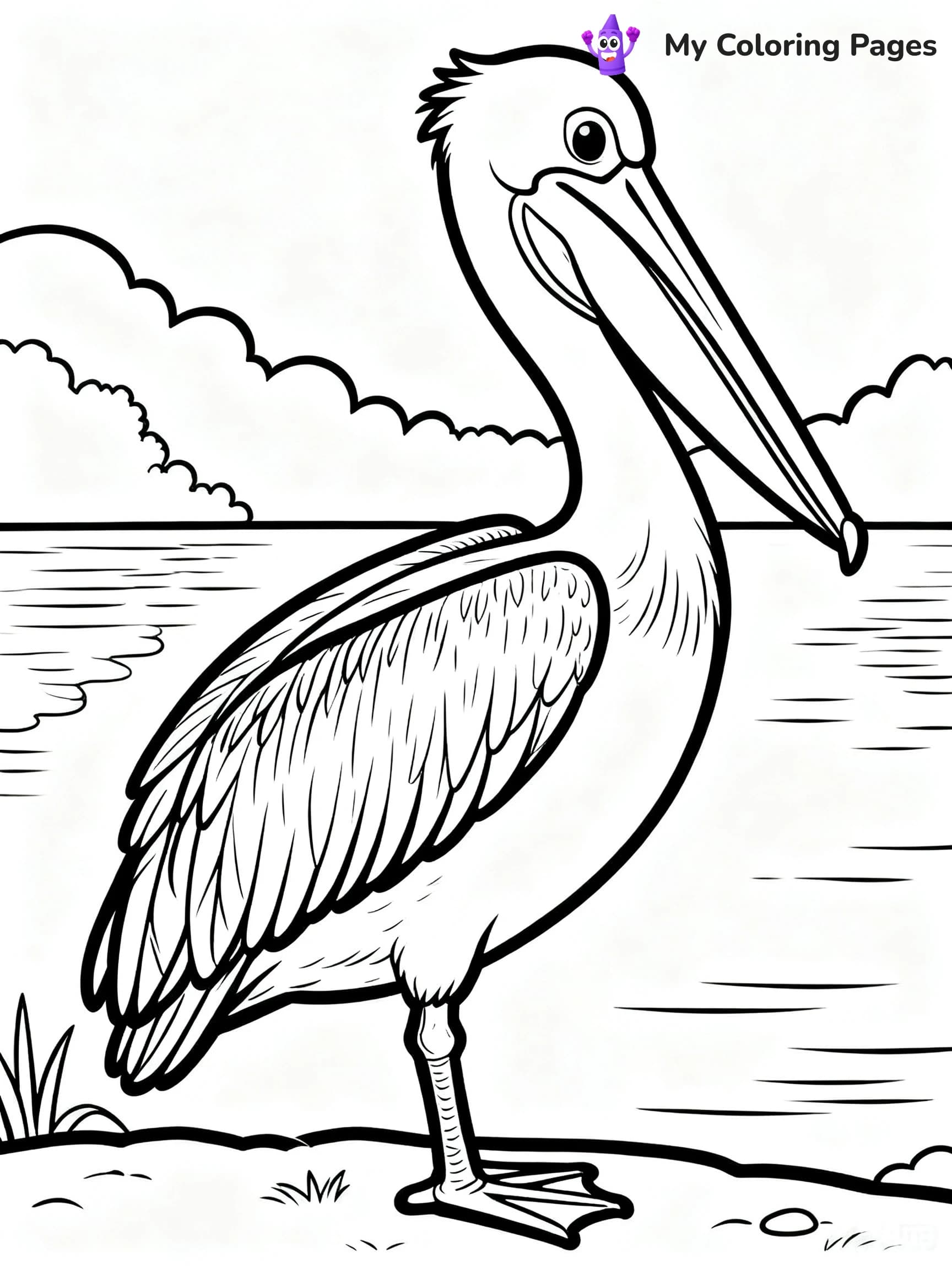 Pelican Coloring Pages - 12