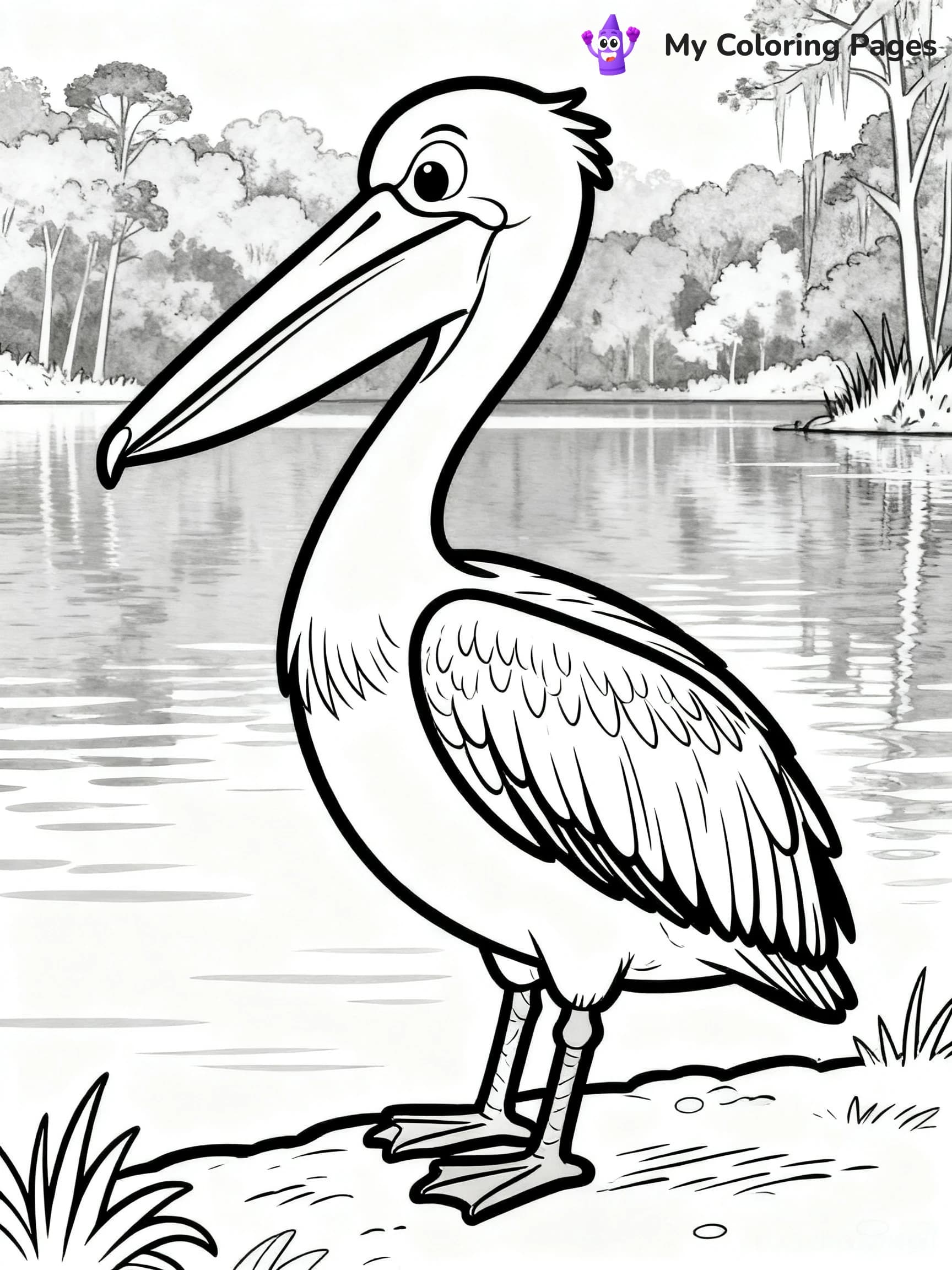 Pelican Coloring Pages - 11