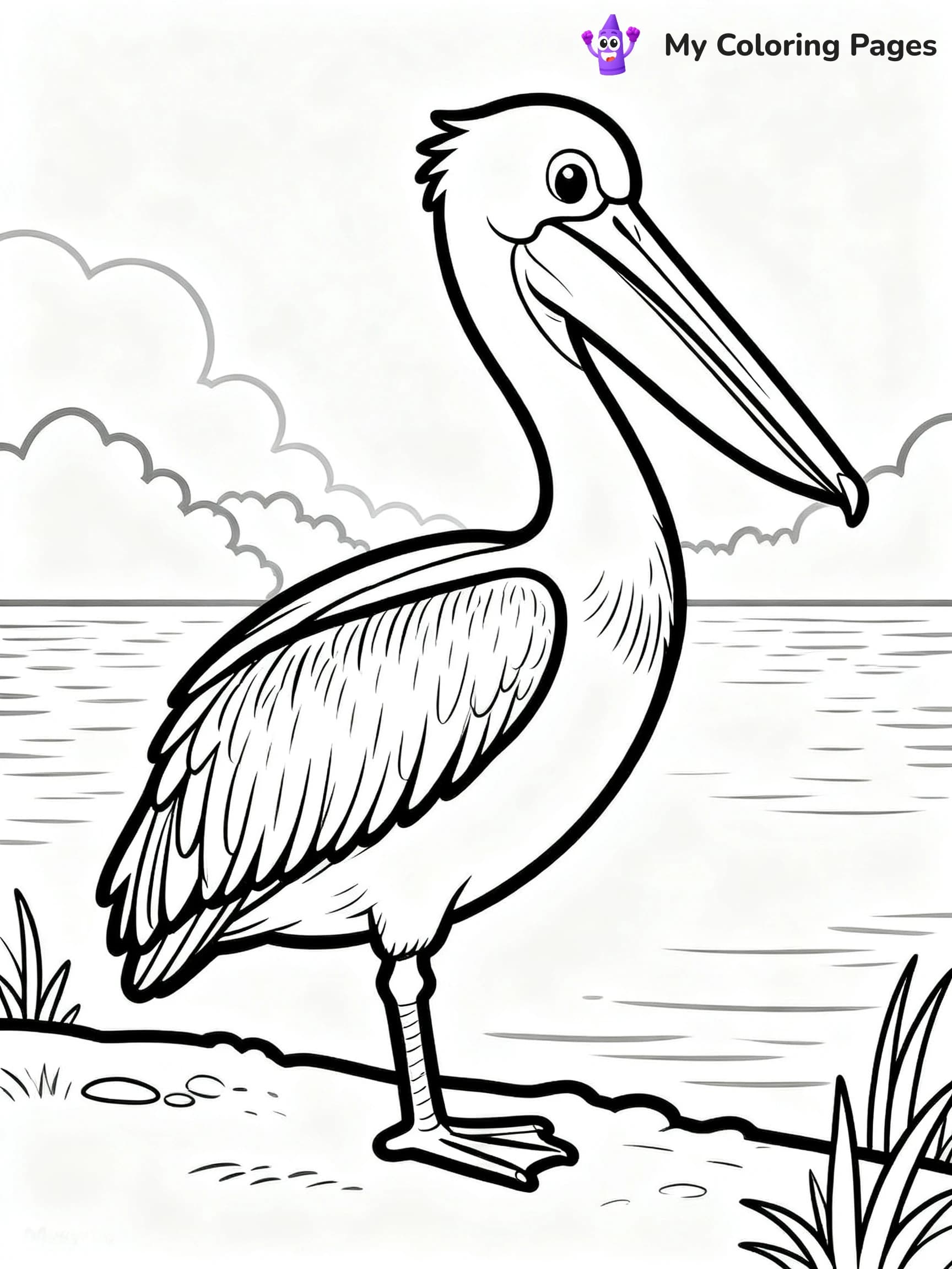 Pelican Coloring Pages - 9