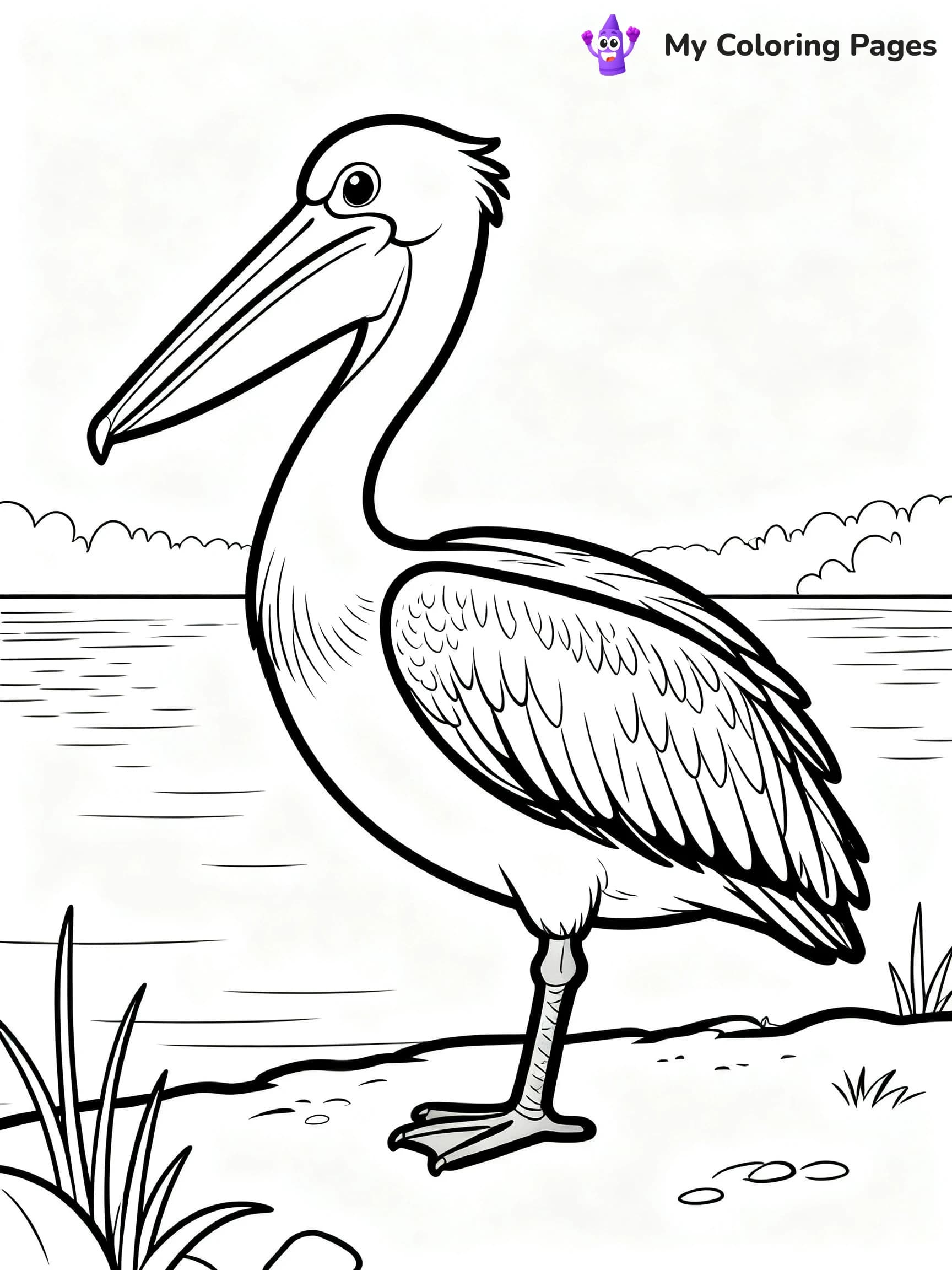Pelican Coloring Pages - 8
