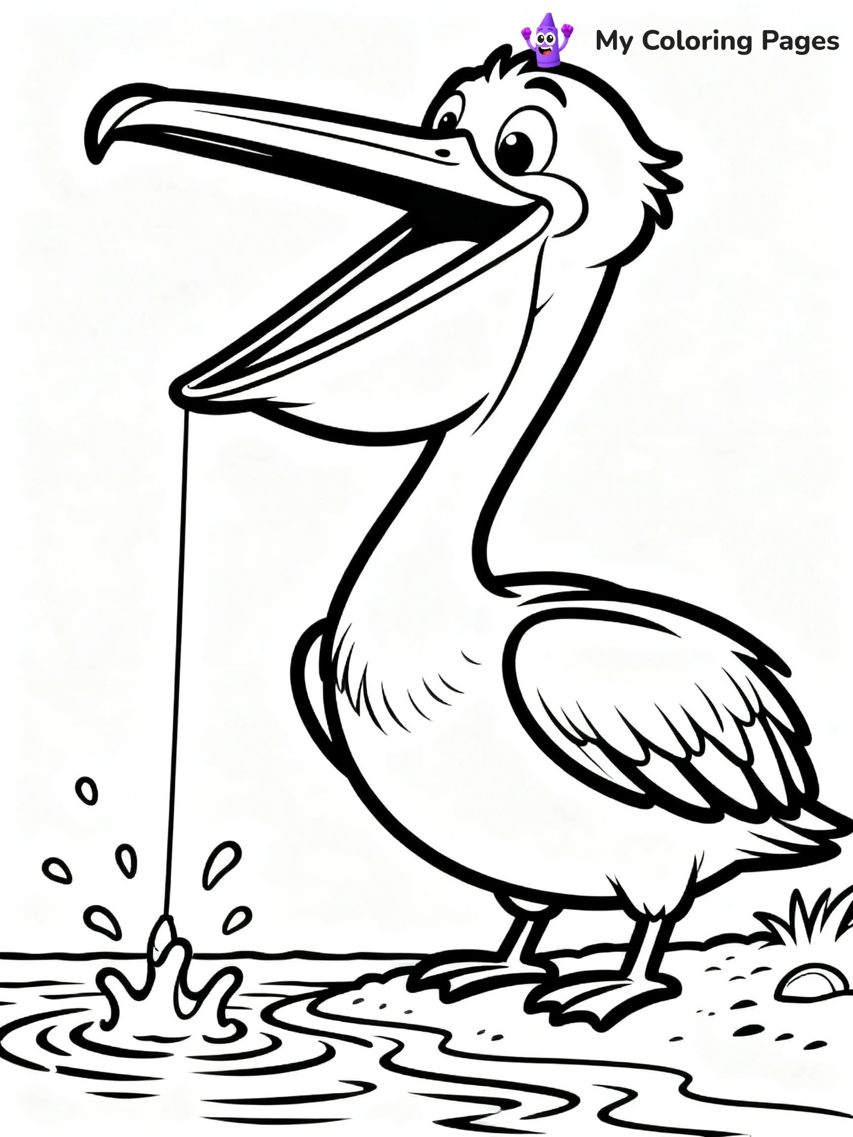 Pelican Coloring Pages - 7