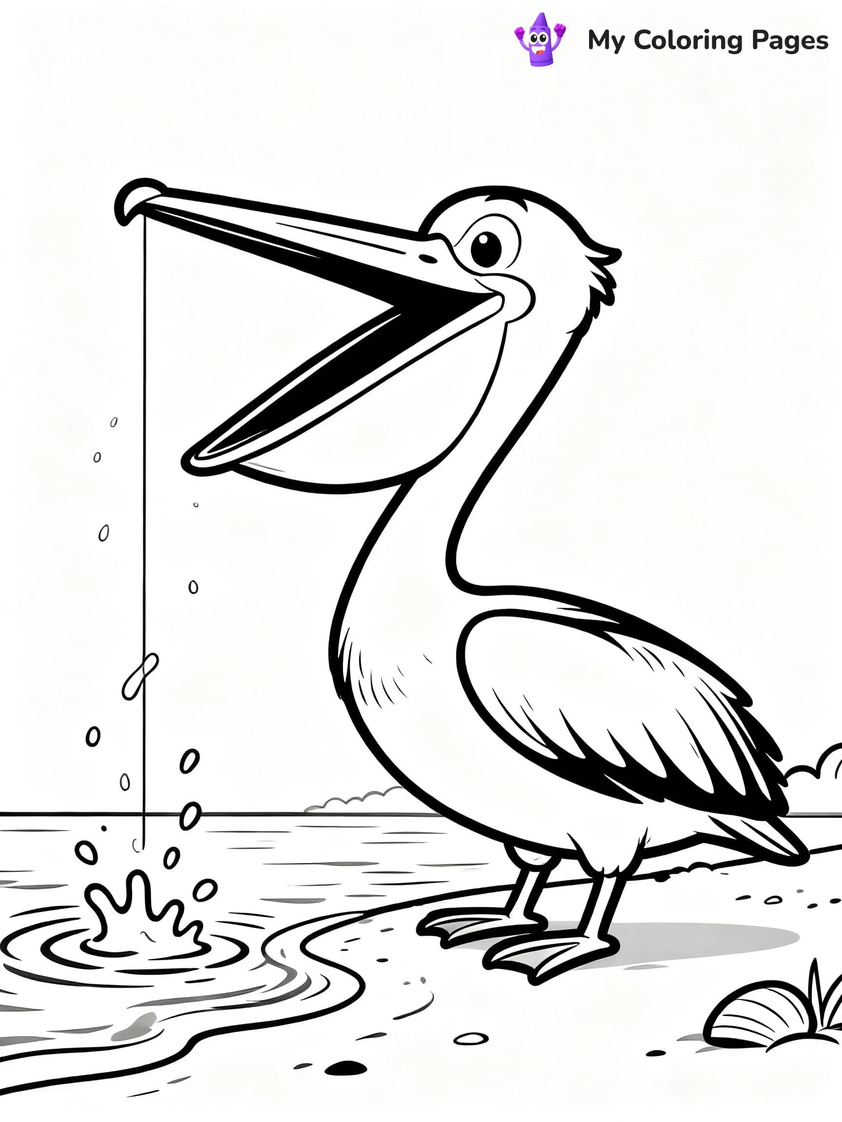Pelican Coloring Pages - 6