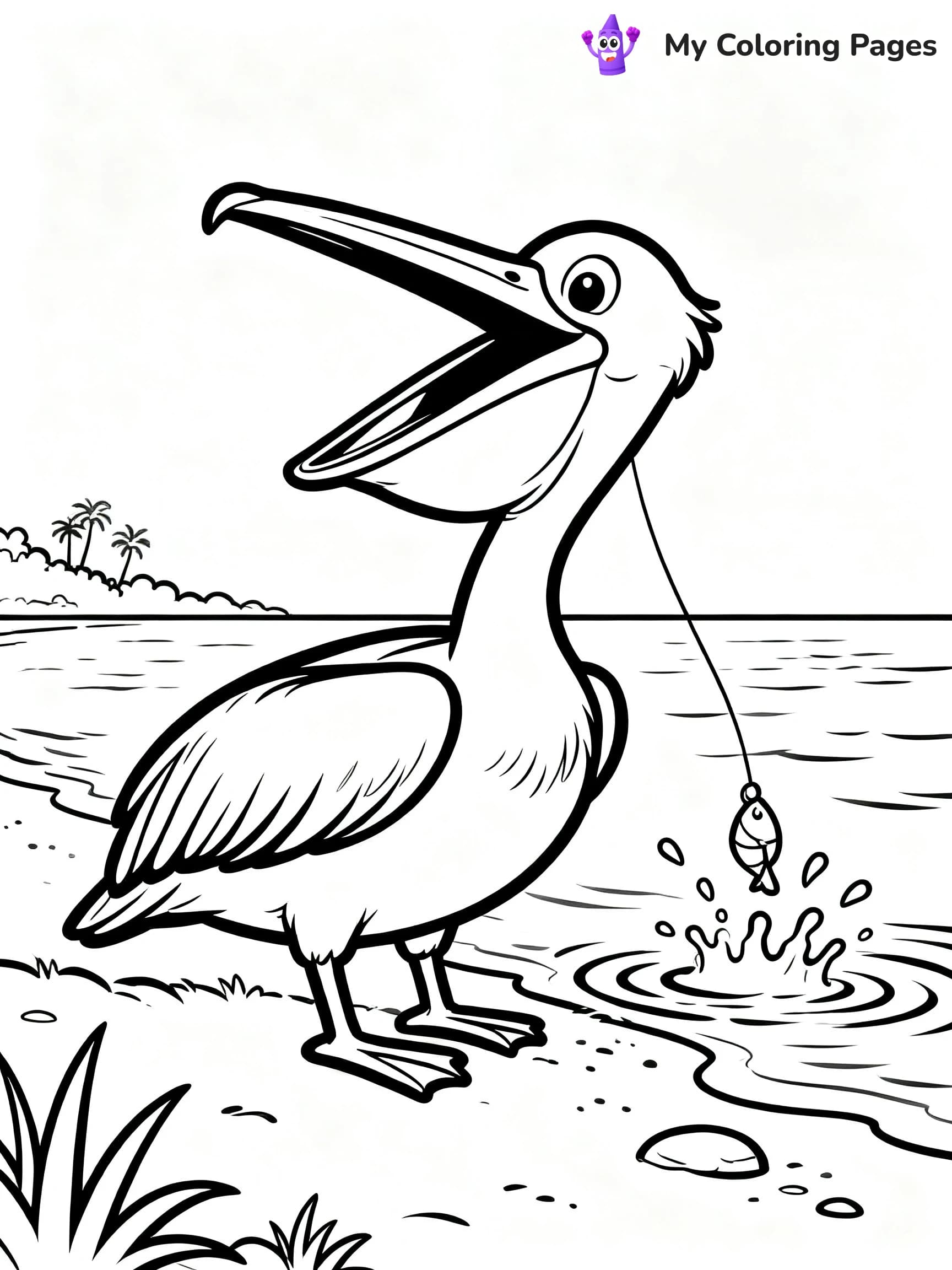 Pelican Coloring Pages - 5