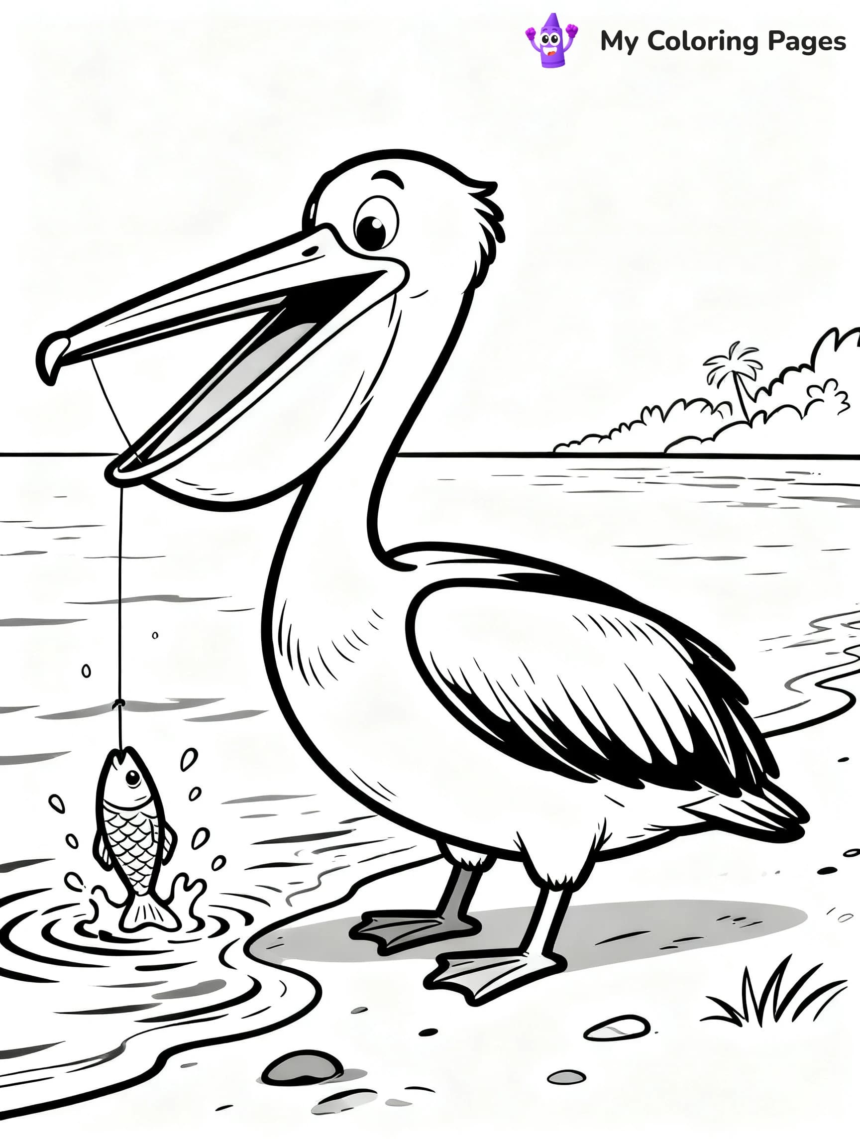 Pelican Coloring Pages - 3