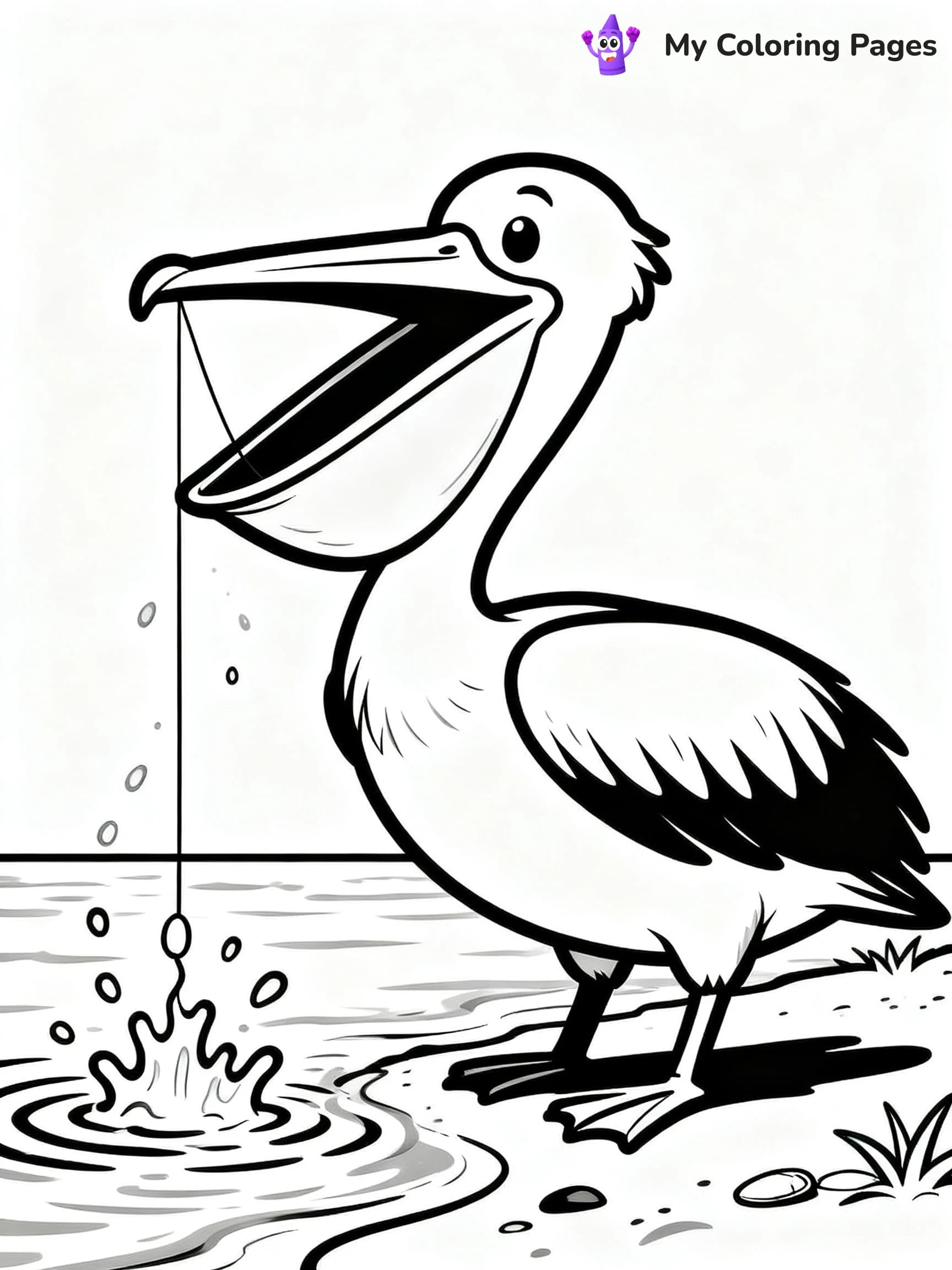 Pelican Coloring Pages - 1