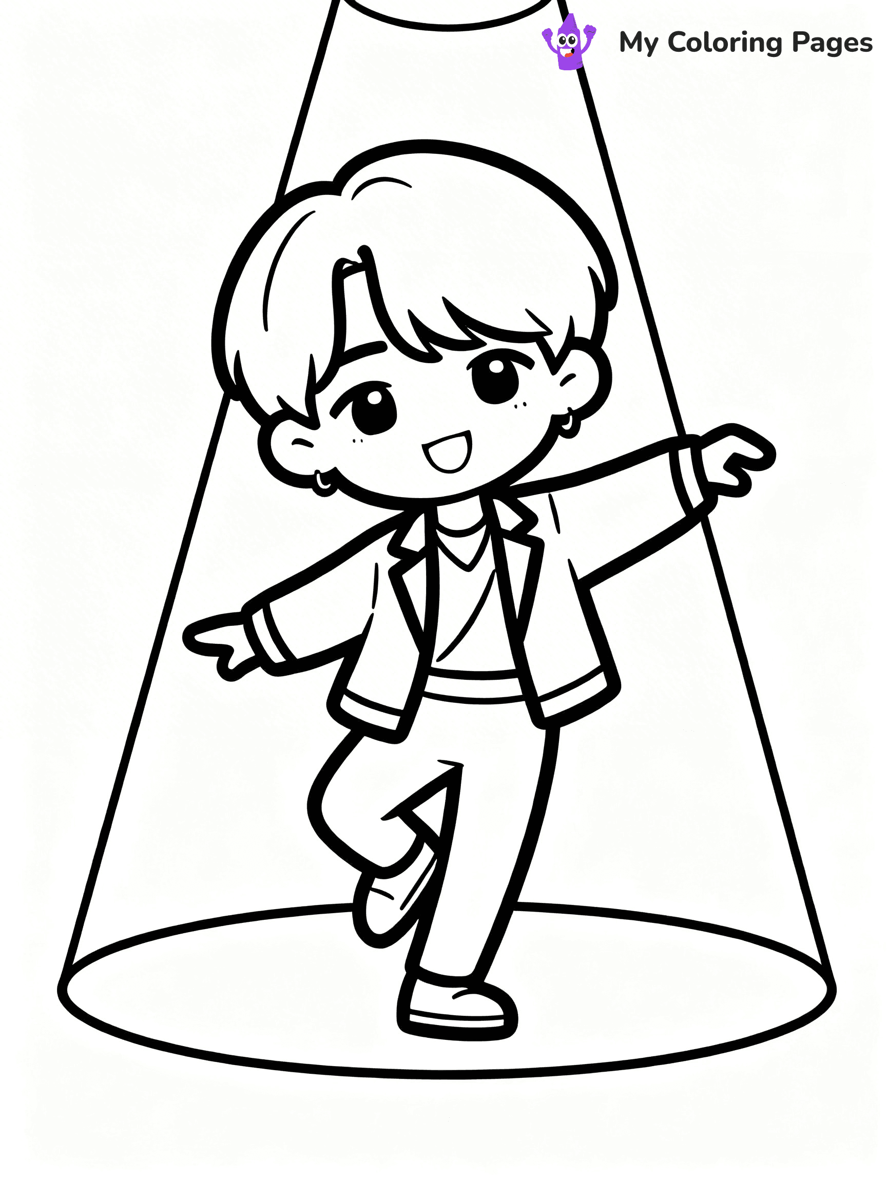 BTS Band Coloring Pages - 21