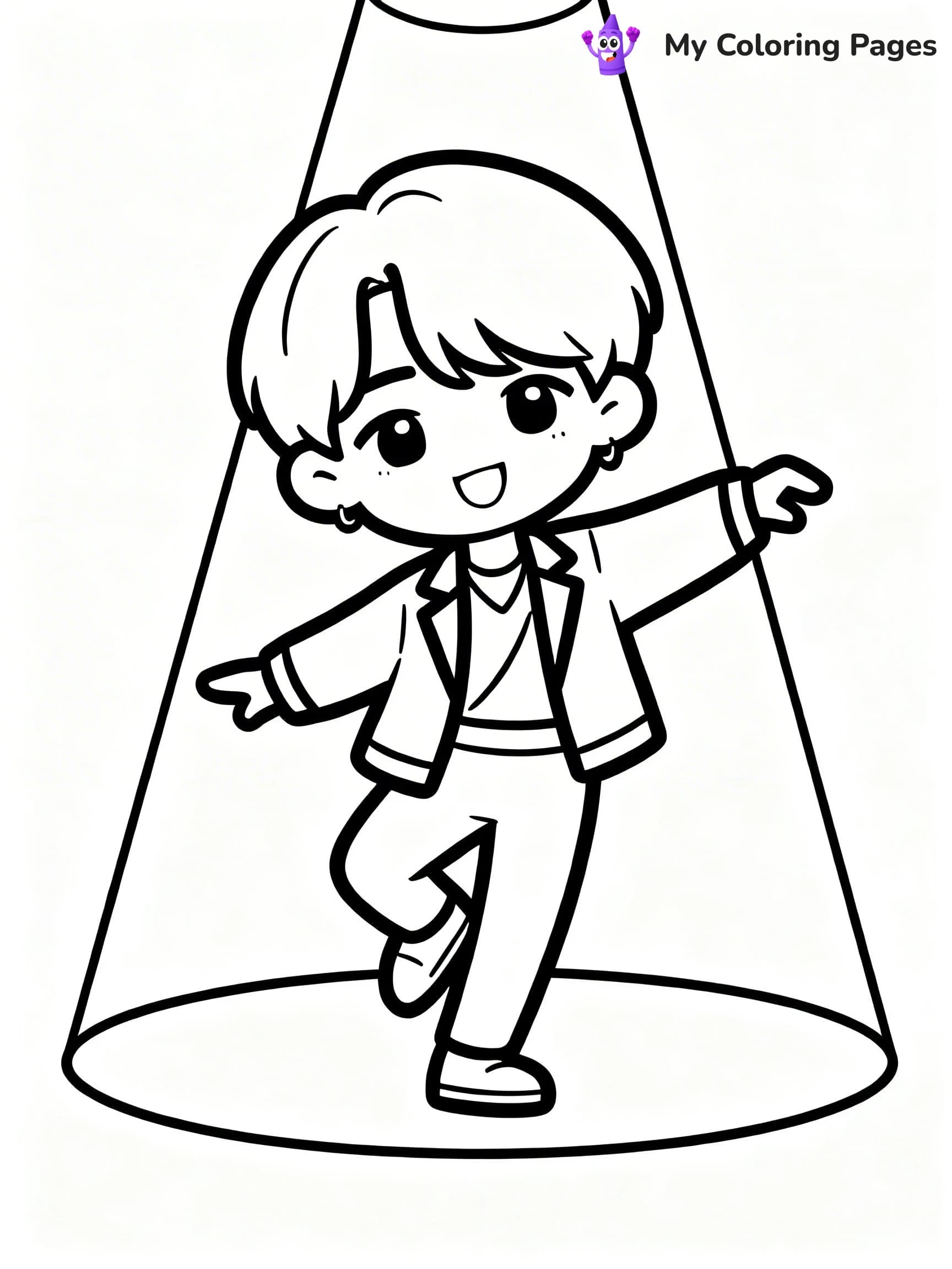 BTS Band Coloring Pages - 21