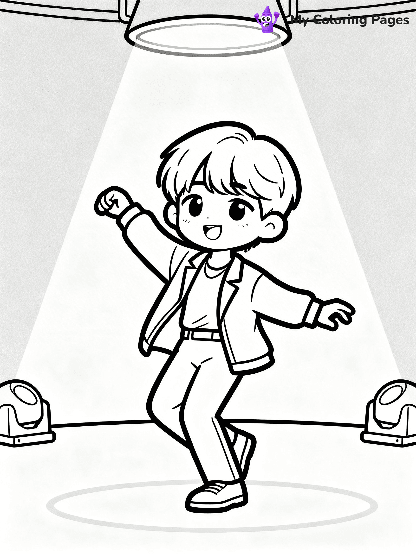 BTS Band Coloring Pages - 20