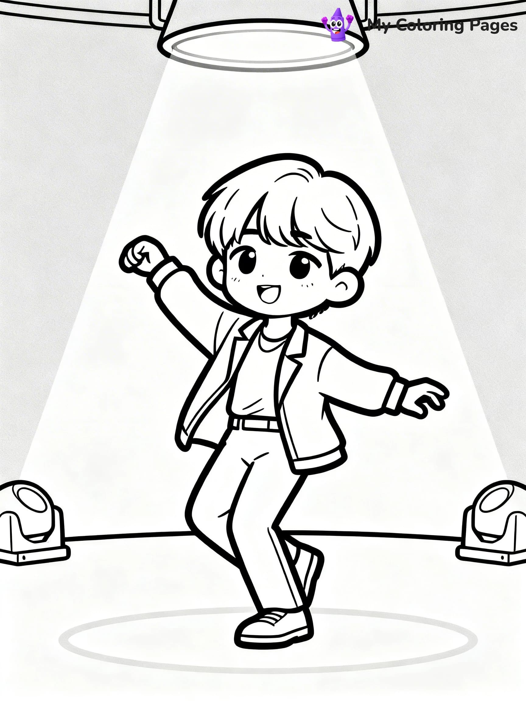 BTS Band Coloring Pages - 20