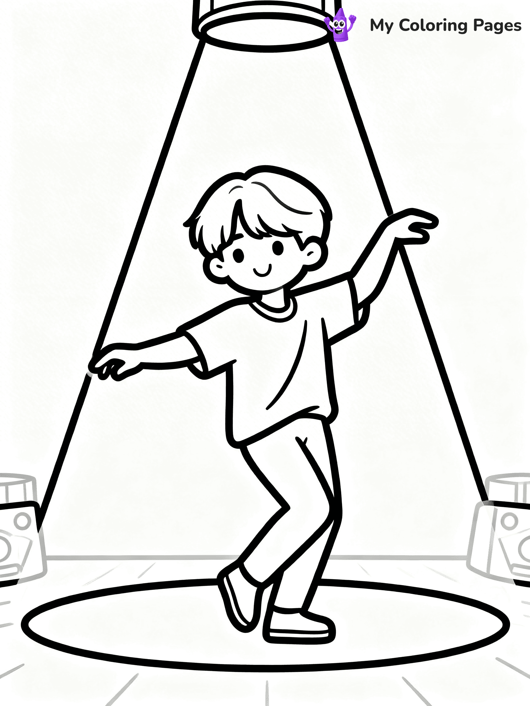 BTS Band Coloring Pages - 19