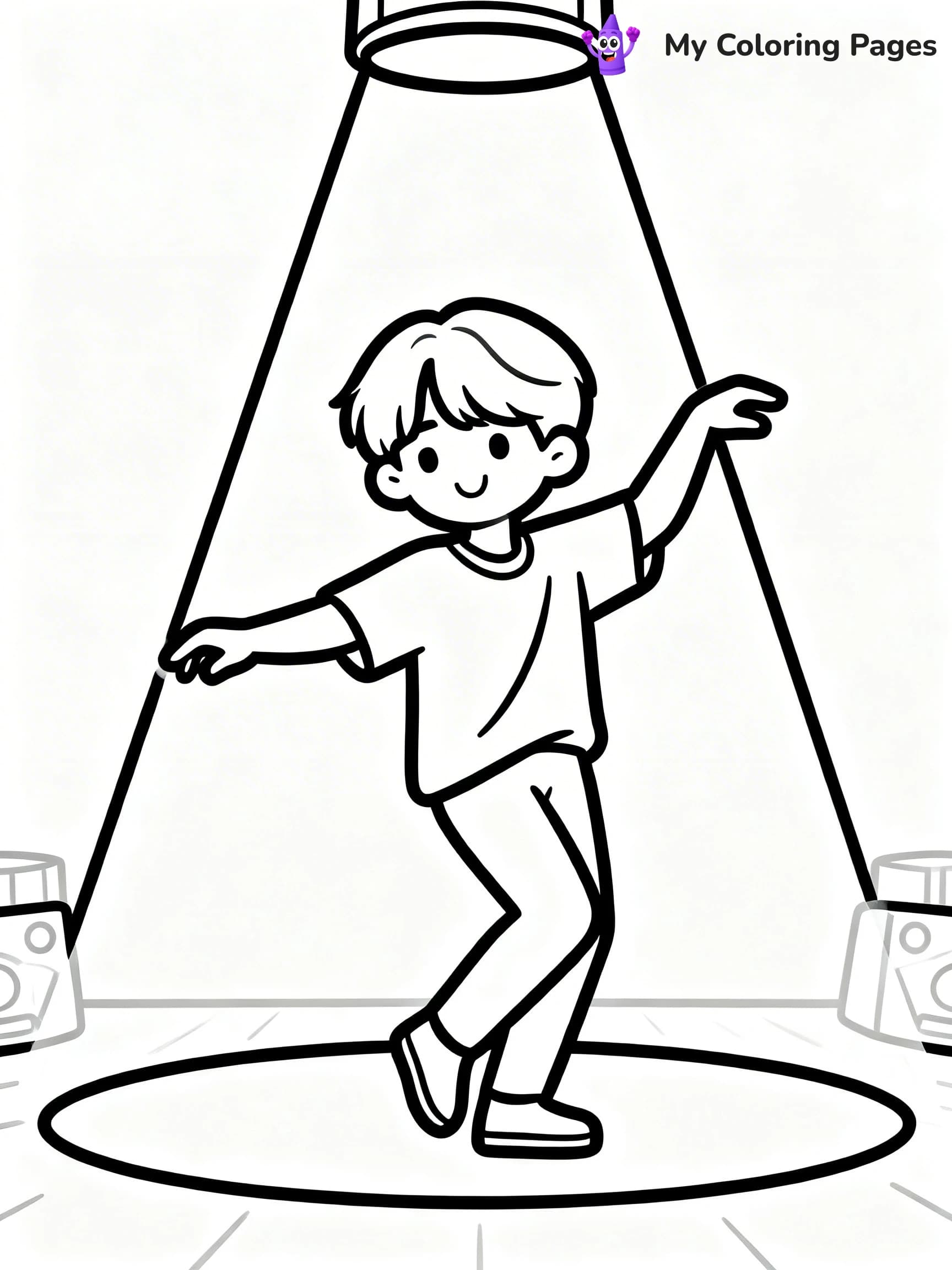 BTS Band Coloring Pages - 19