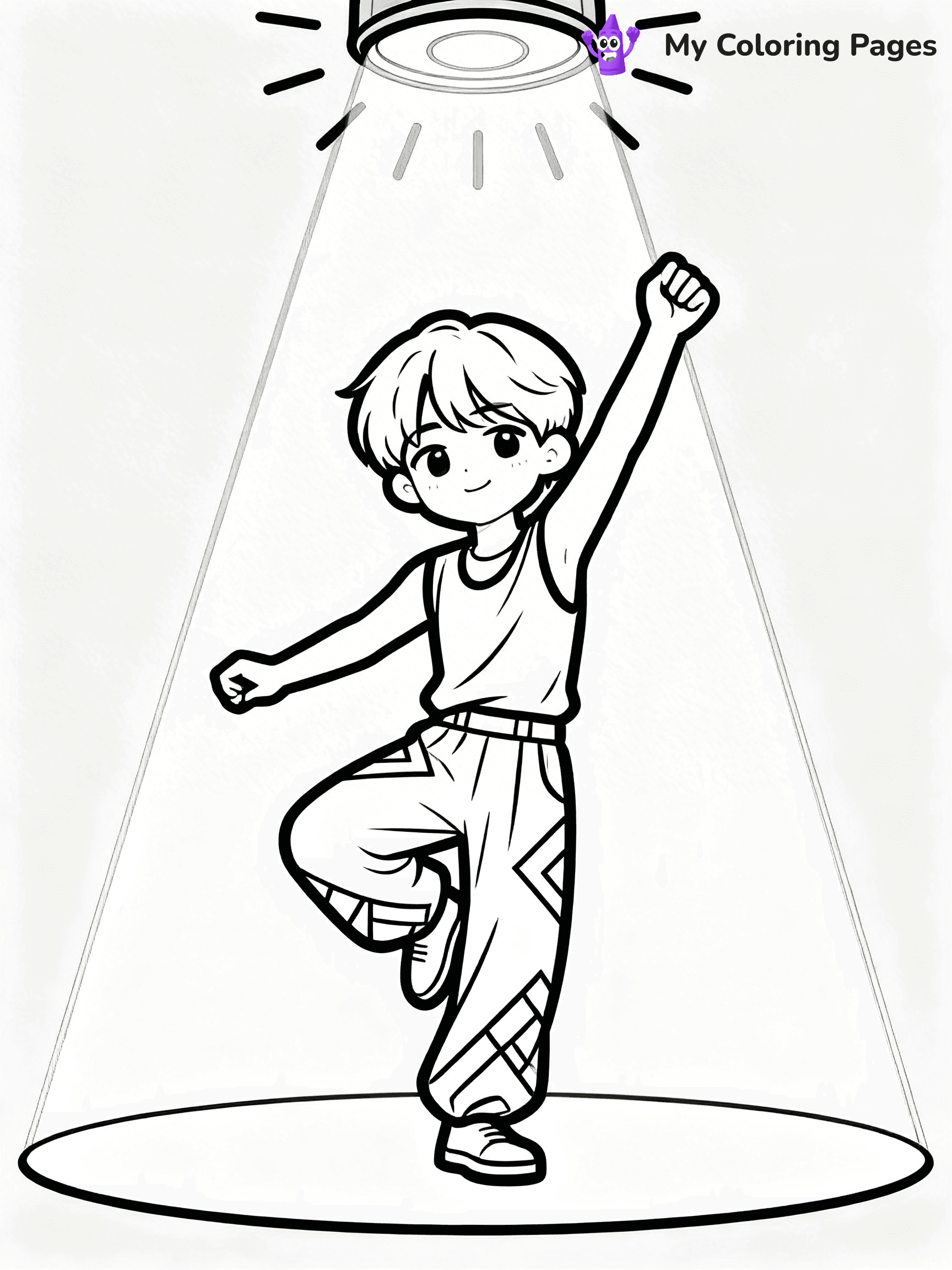 BTS Band Coloring Pages - 18