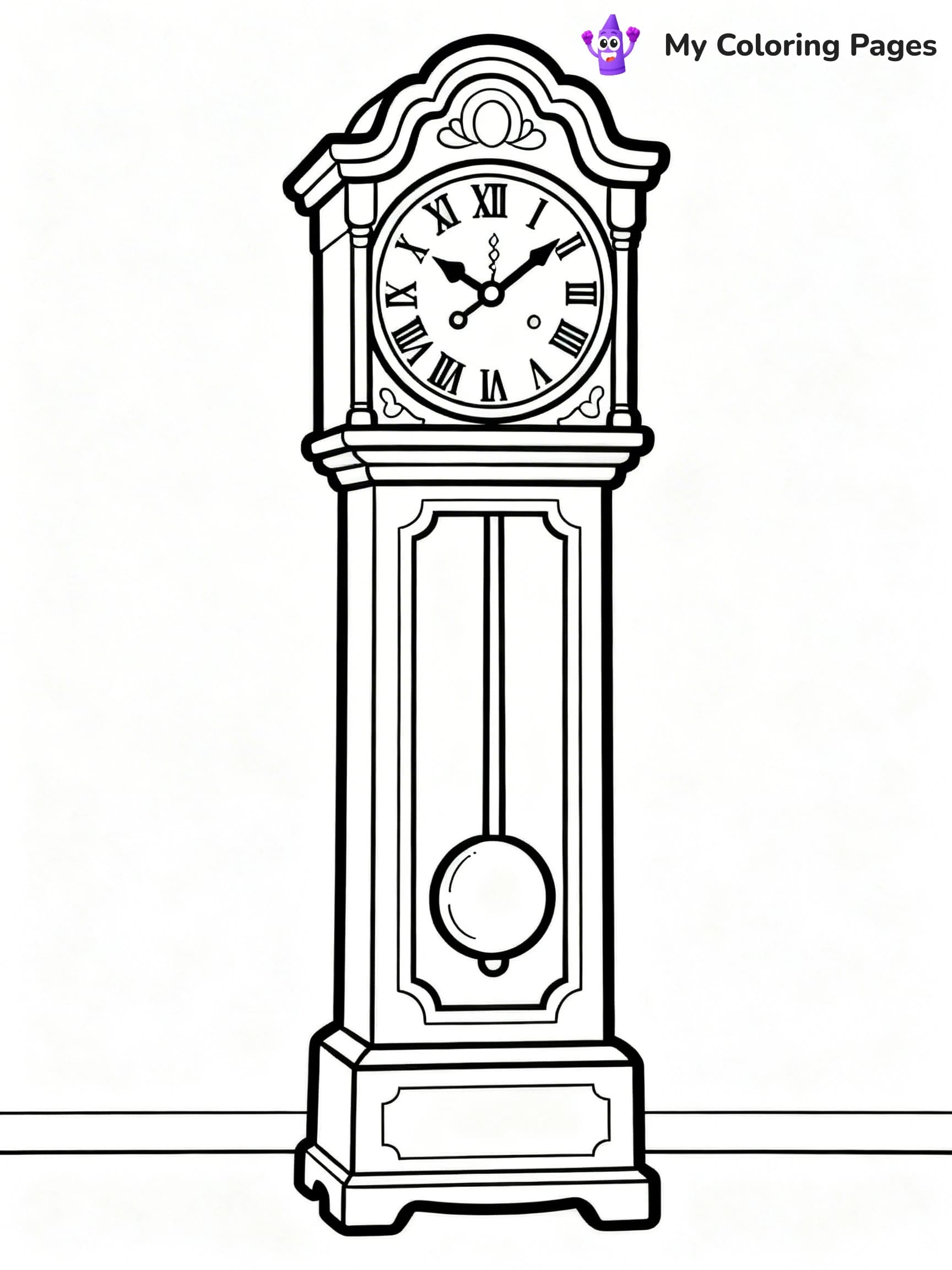 Clock Coloring Pages - 16